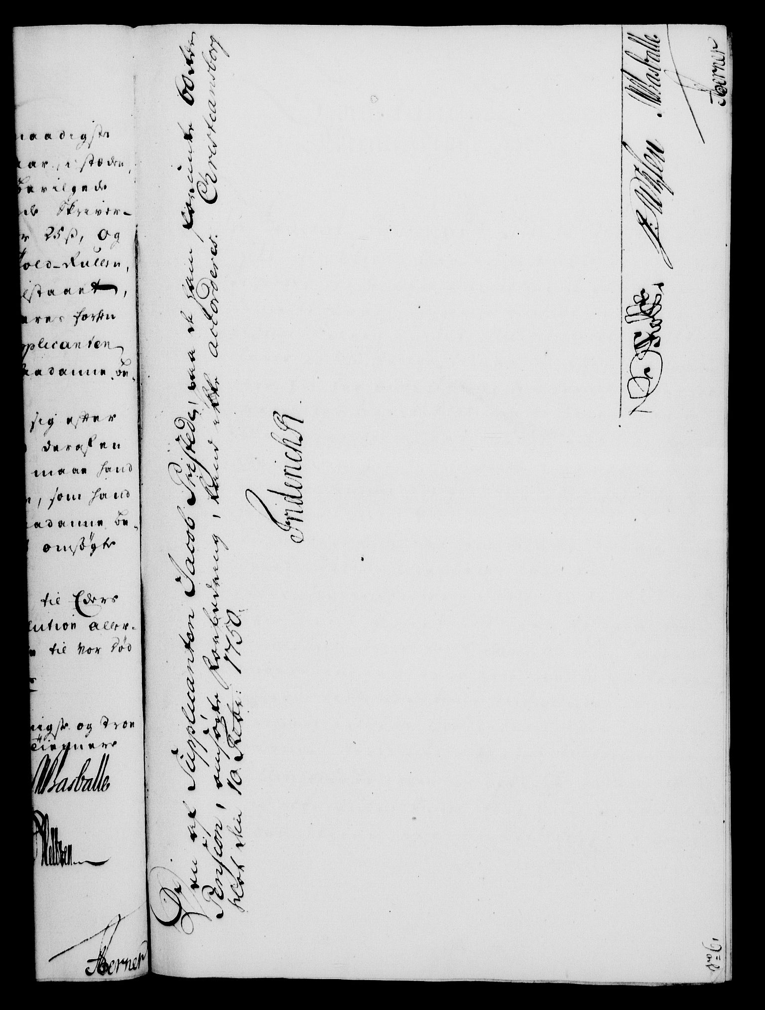 Rentekammeret, Kammerkanselliet, RA/EA-3111/G/Gf/Gfa/L0032: Norsk relasjons- og resolusjonsprotokoll (merket RK 52.32), 1750, p. 105