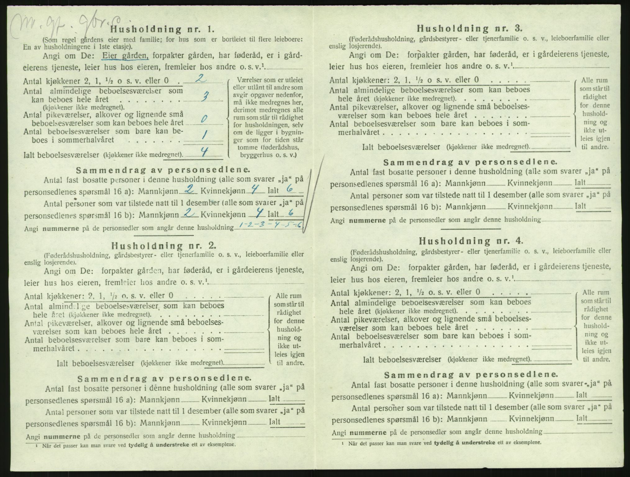 SAKO, 1920 census for Hedrum, 1920, p. 1246