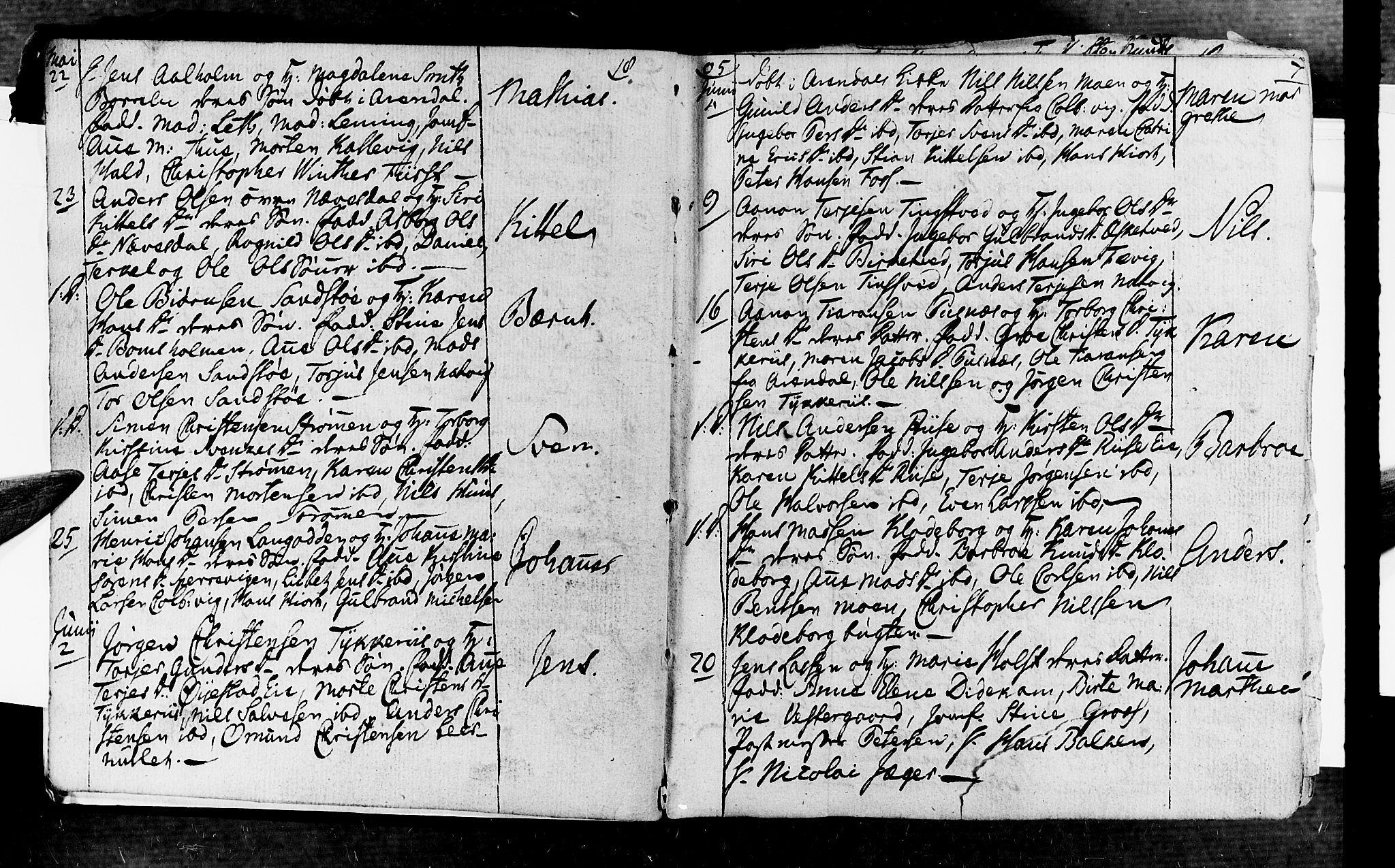 Øyestad sokneprestkontor, AV/SAK-1111-0049/F/Fa/L0011: Parish register (official) no. A 11, 1805-1824, p. 7