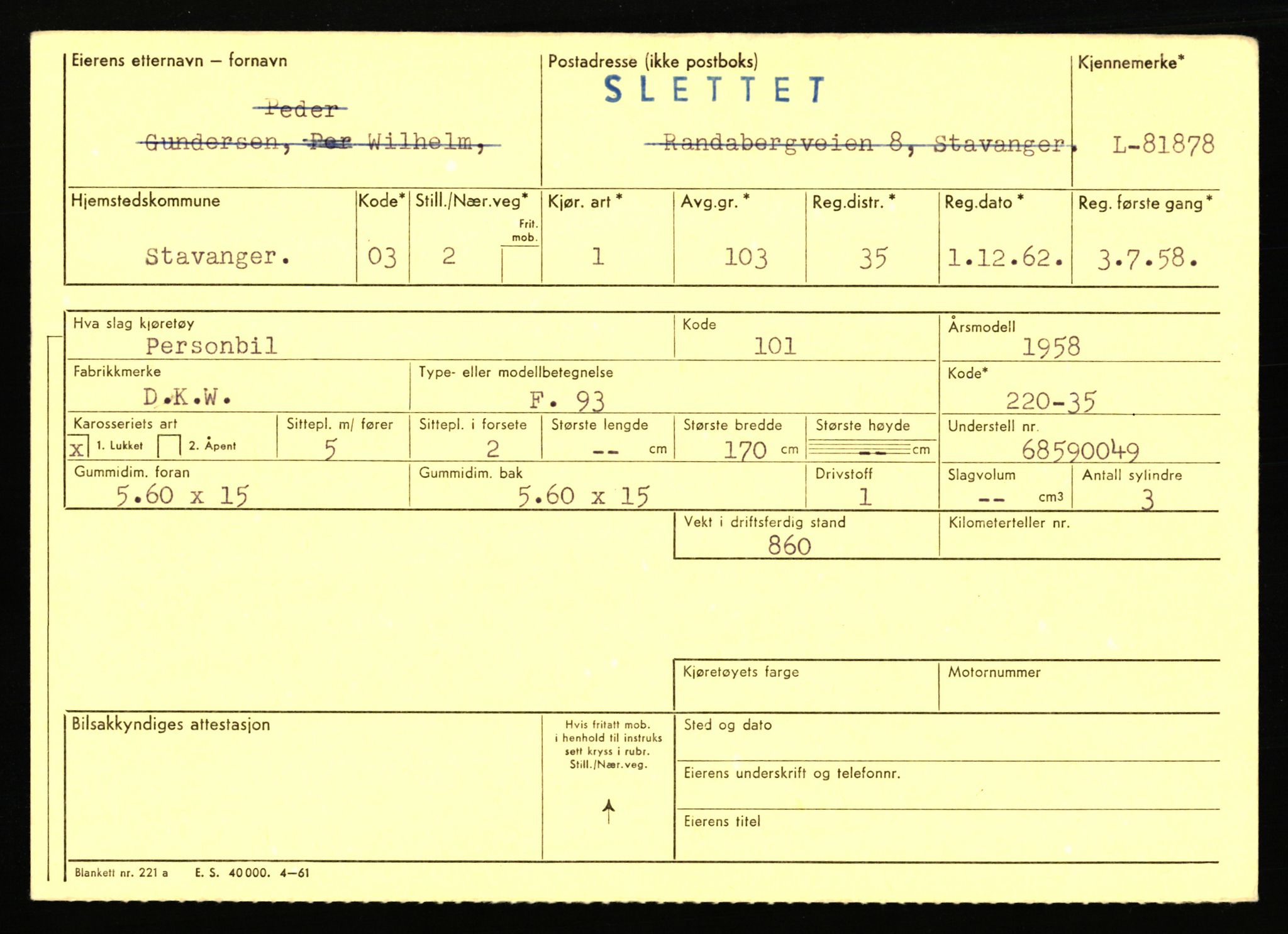 Stavanger trafikkstasjon, AV/SAST-A-101942/0/F/L0071: L-80500 - L-82199, 1930-1971, p. 2283