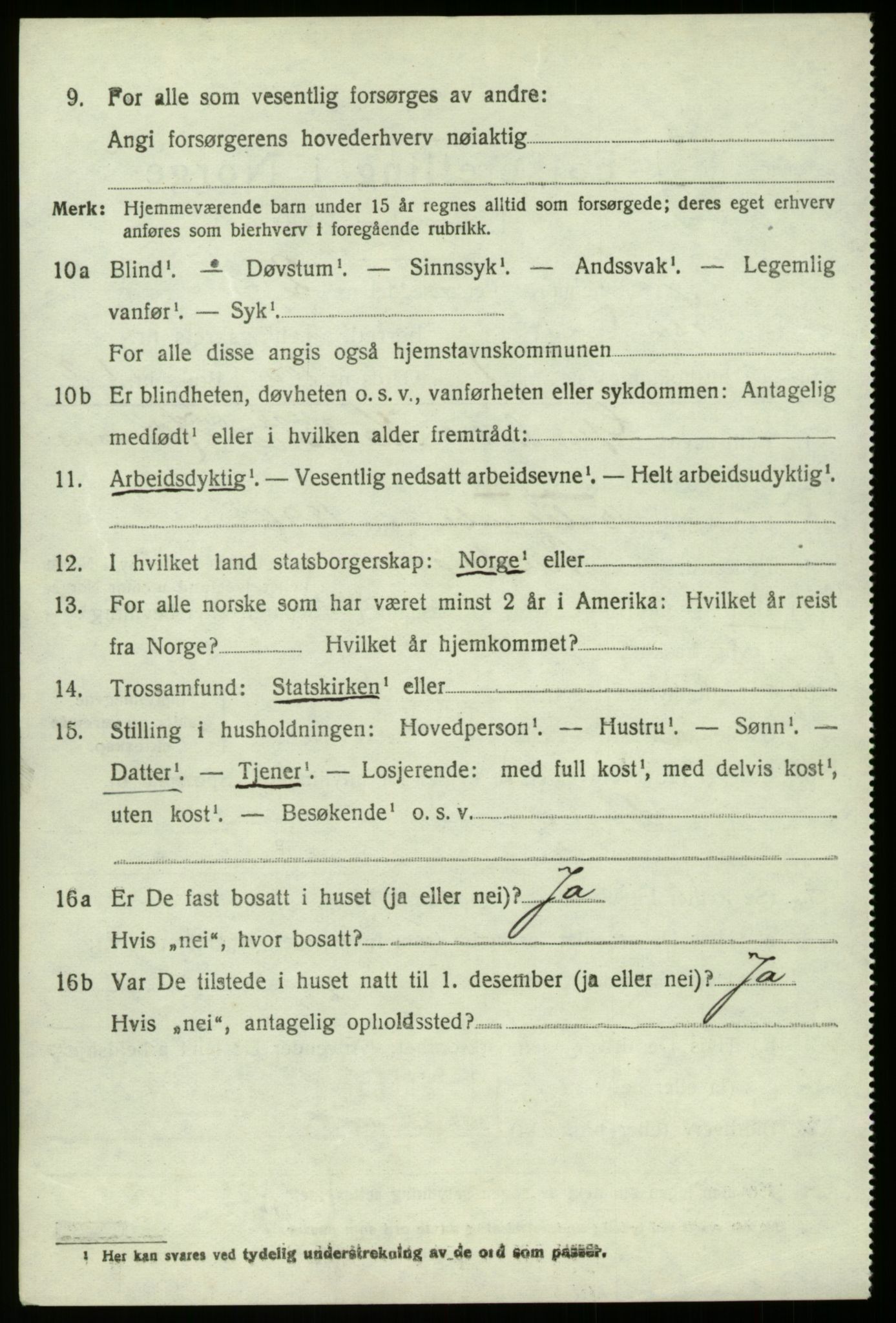 SAB, 1920 census for Lindås, 1920, p. 4236