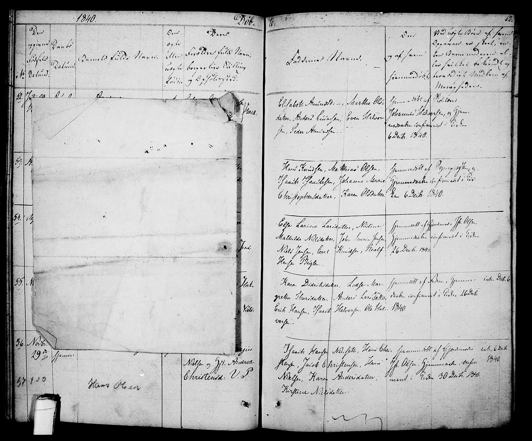 Porsgrunn kirkebøker , SAKO/A-104/F/Fa/L0005: Parish register (official) no. 5, 1828-1840, p. 62