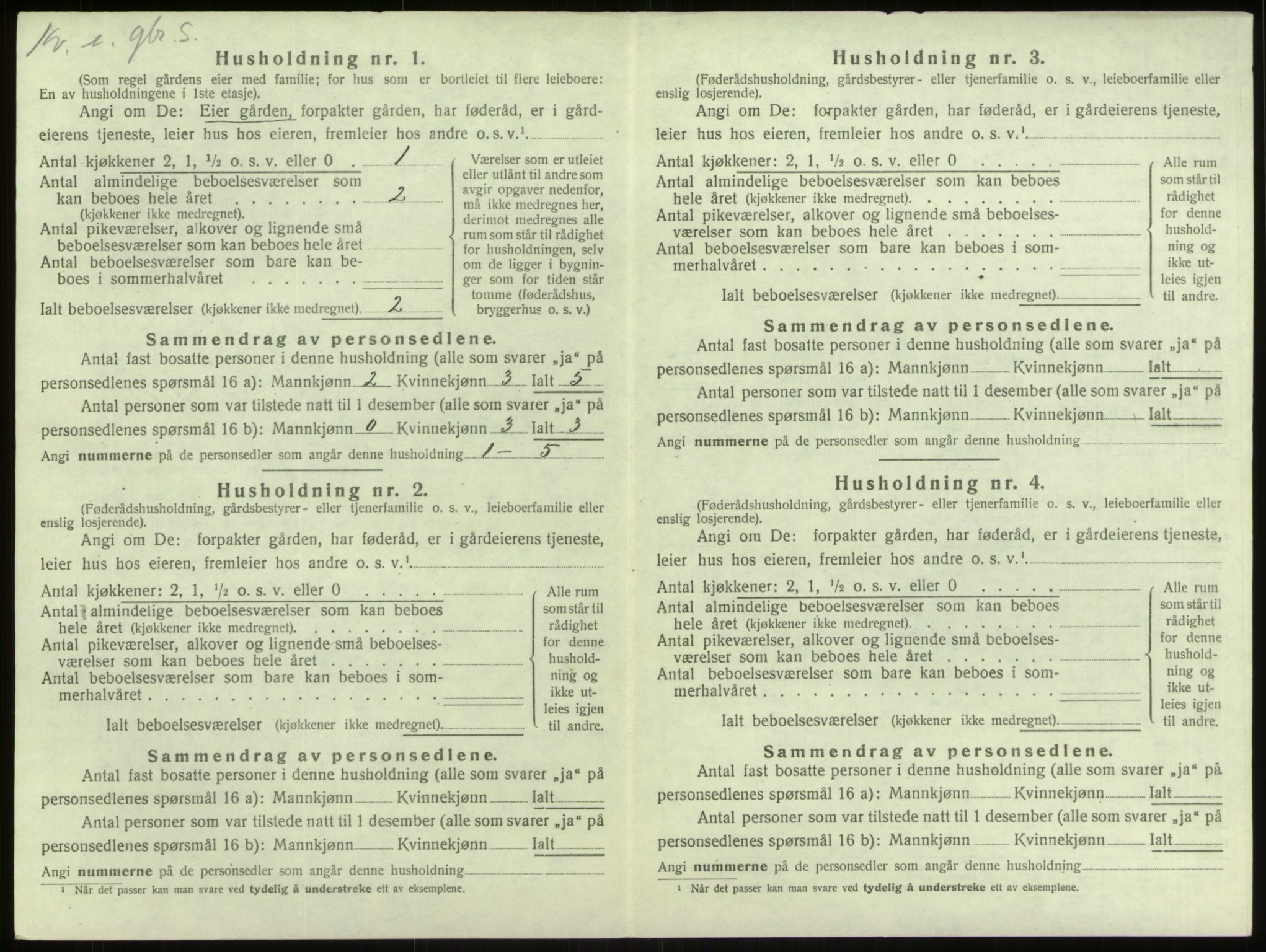 SAB, 1920 census for Manger, 1920, p. 1087