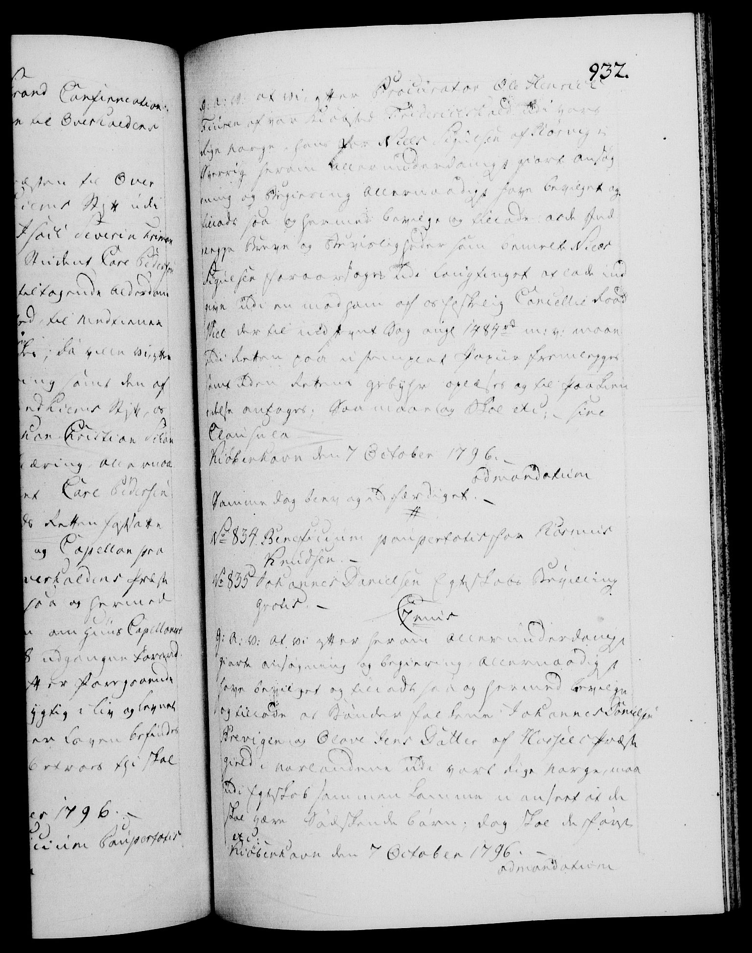 Danske Kanselli 1572-1799, RA/EA-3023/F/Fc/Fca/Fcaa/L0056: Norske registre, 1795-1796, p. 932a