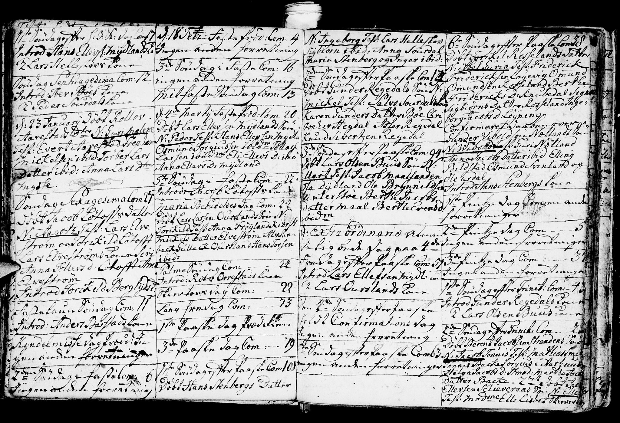 Sokndal sokneprestkontor, AV/SAST-A-101808: Parish register (official) no. A 3, 1740-1806