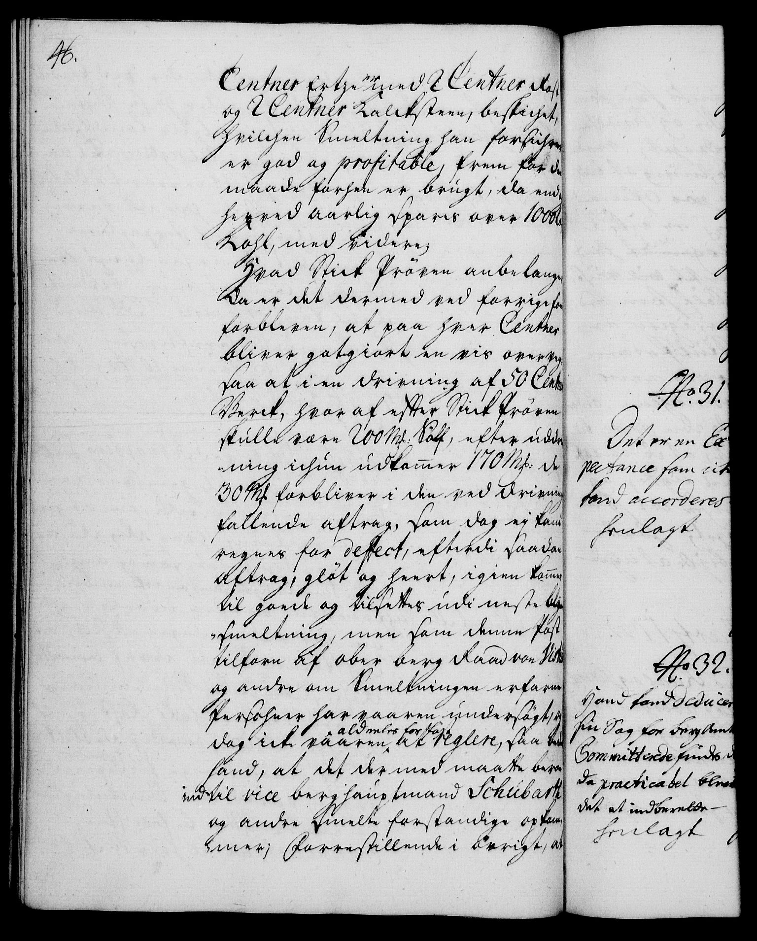 Rentekammeret, Kammerkanselliet, RA/EA-3111/G/Gh/Gha/L0015: Norsk ekstraktmemorialprotokoll (merket RK 53.60), 1733, p. 46