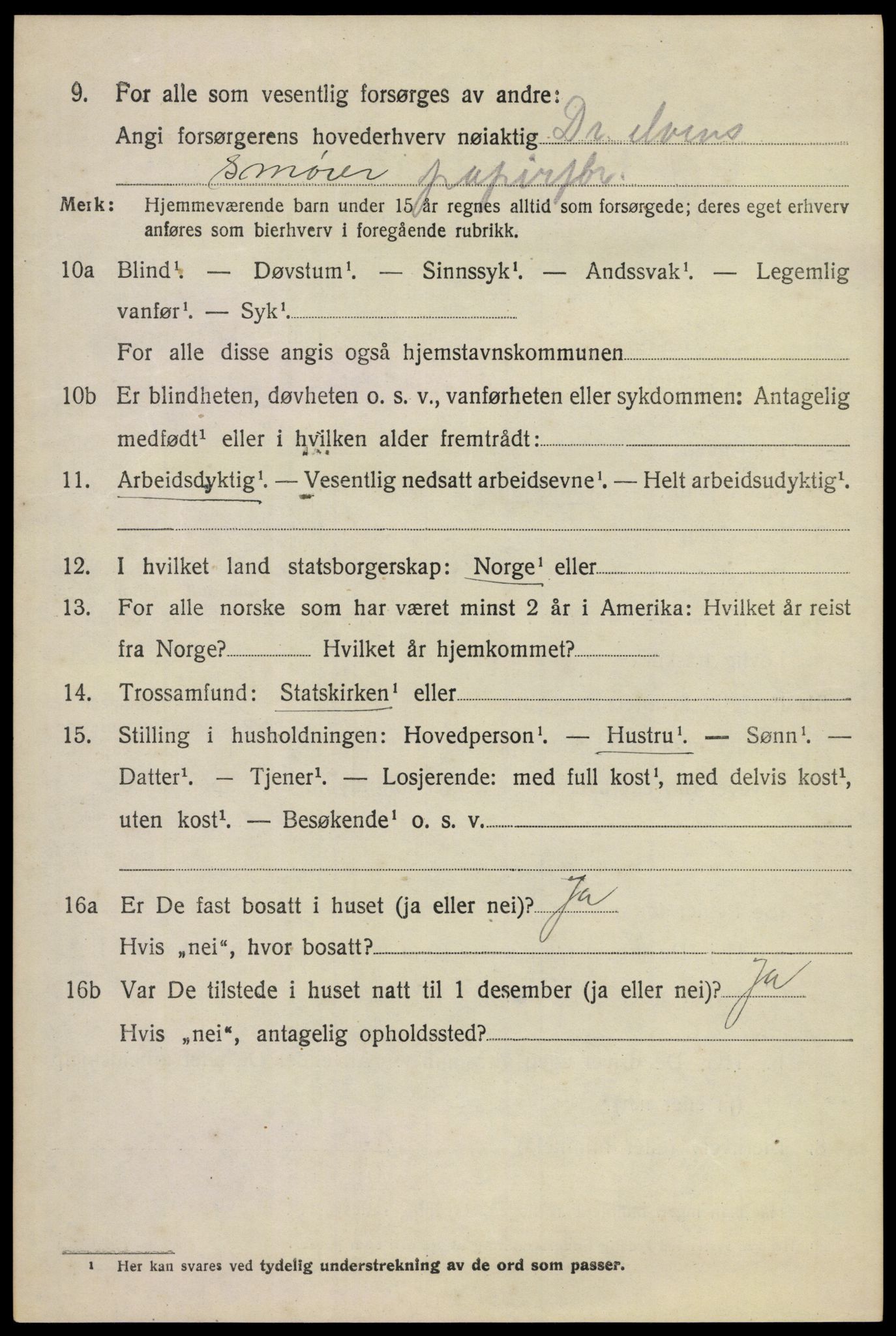 SAKO, 1920 census for Modum, 1920, p. 8990