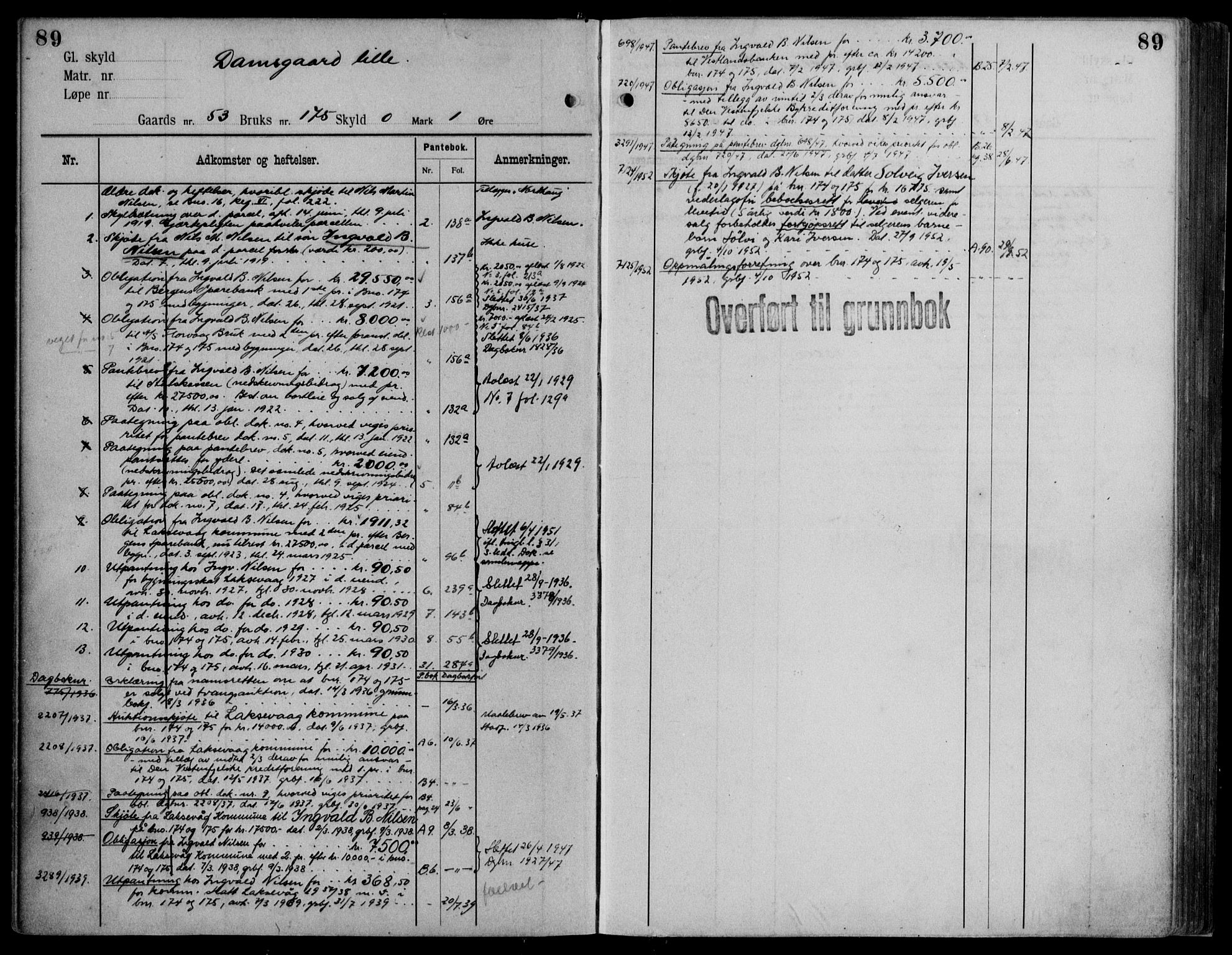 Midhordland sorenskriveri, AV/SAB-A-3001/1/G/Ga/Gab/L0115: Mortgage register no. II.A.b.115, p. 89
