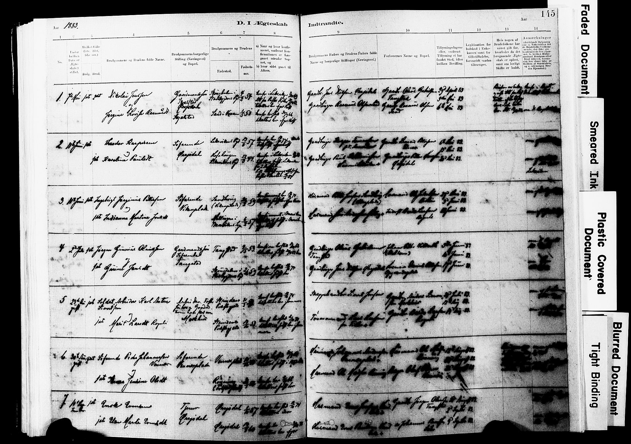Ministerialprotokoller, klokkerbøker og fødselsregistre - Nord-Trøndelag, SAT/A-1458/744/L0420: Parish register (official) no. 744A04, 1882-1904, p. 145