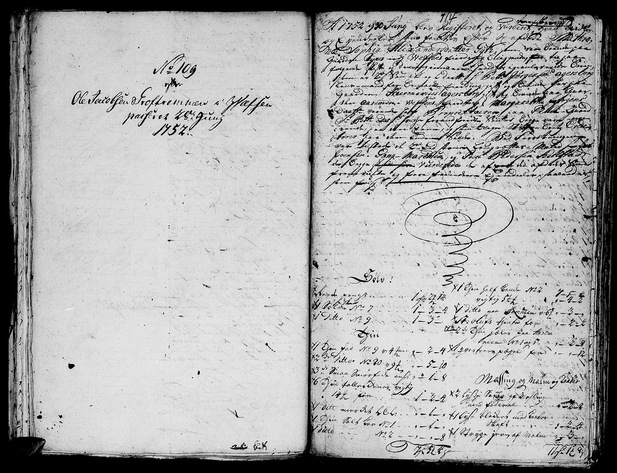 Helgeland sorenskriveri, SAT/A-0004/3/3A/L0027: Konseptprotokoll 12, 1752, p. 113b-114a