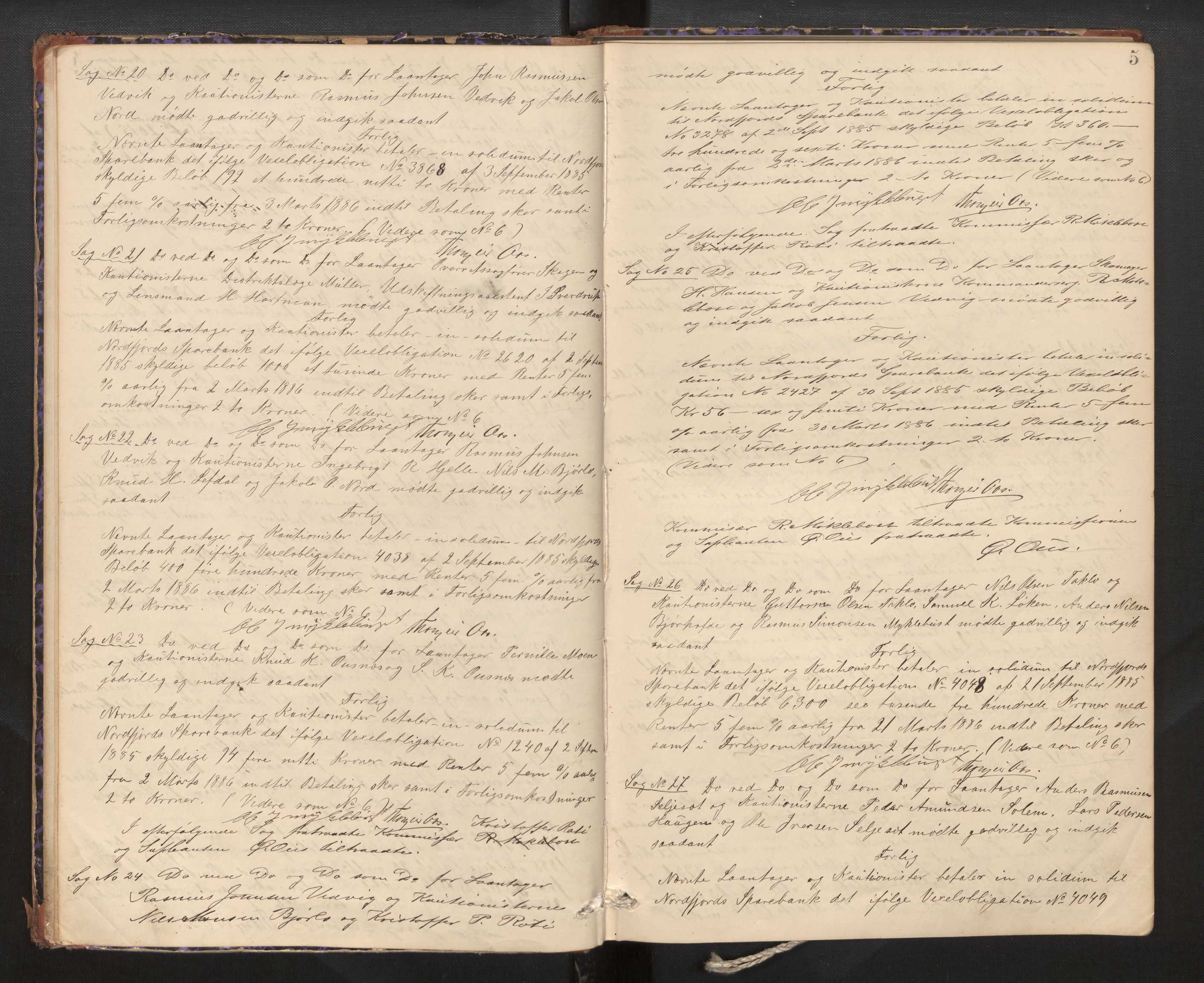 Eid (og Davik) forliksråd, AV/SAB-A-23401/A/L0007: Forhandlingsprotokoll, 1886-1889, p. 4b-5a