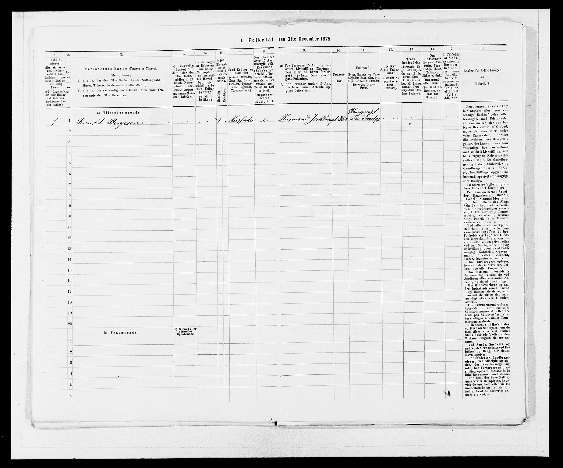 SAB, 1875 census for 1235P Voss, 1875, p. 2224