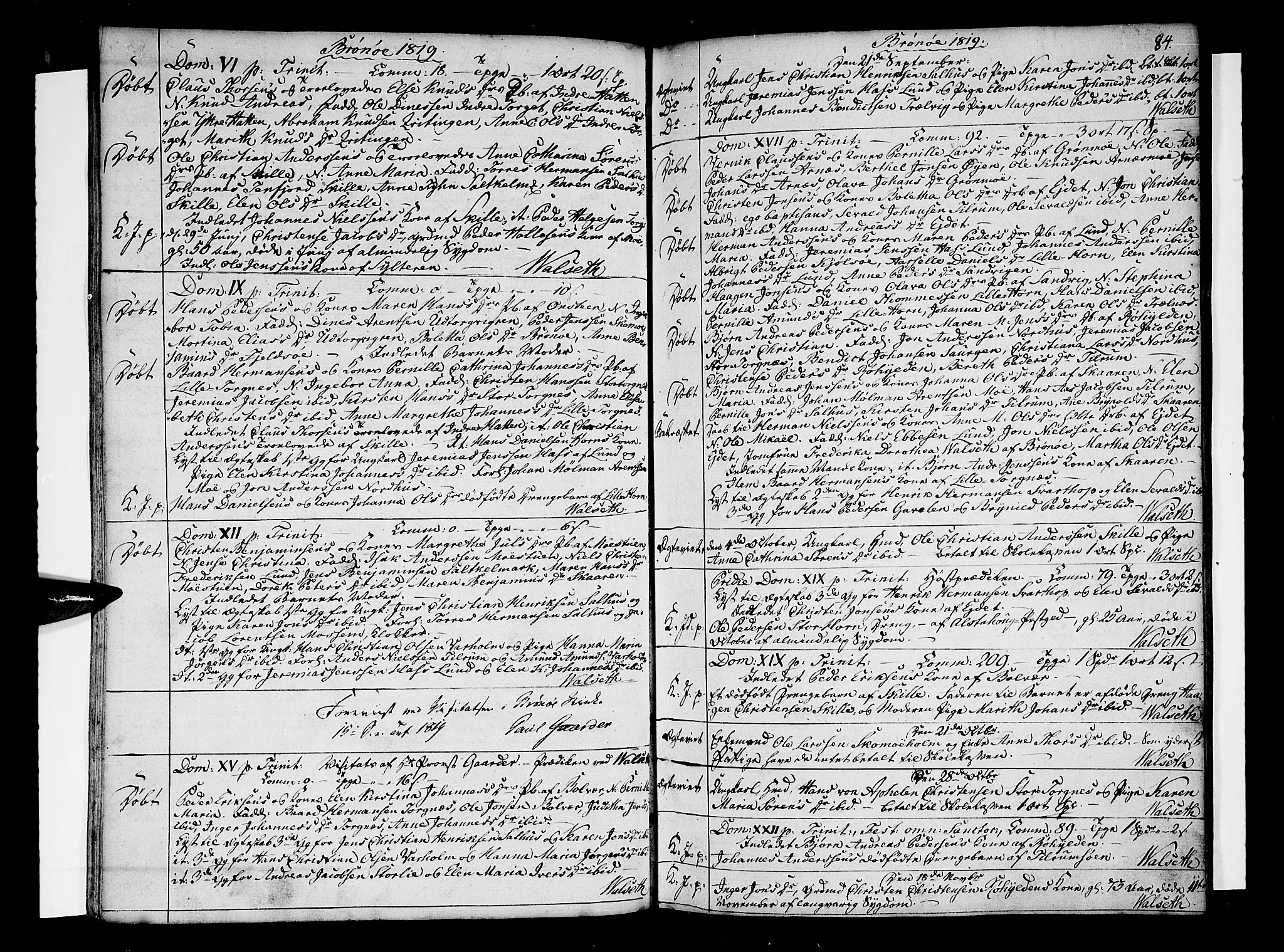Ministerialprotokoller, klokkerbøker og fødselsregistre - Nordland, SAT/A-1459/813/L0196: Parish register (official) no. 813A06, 1804-1819, p. 84