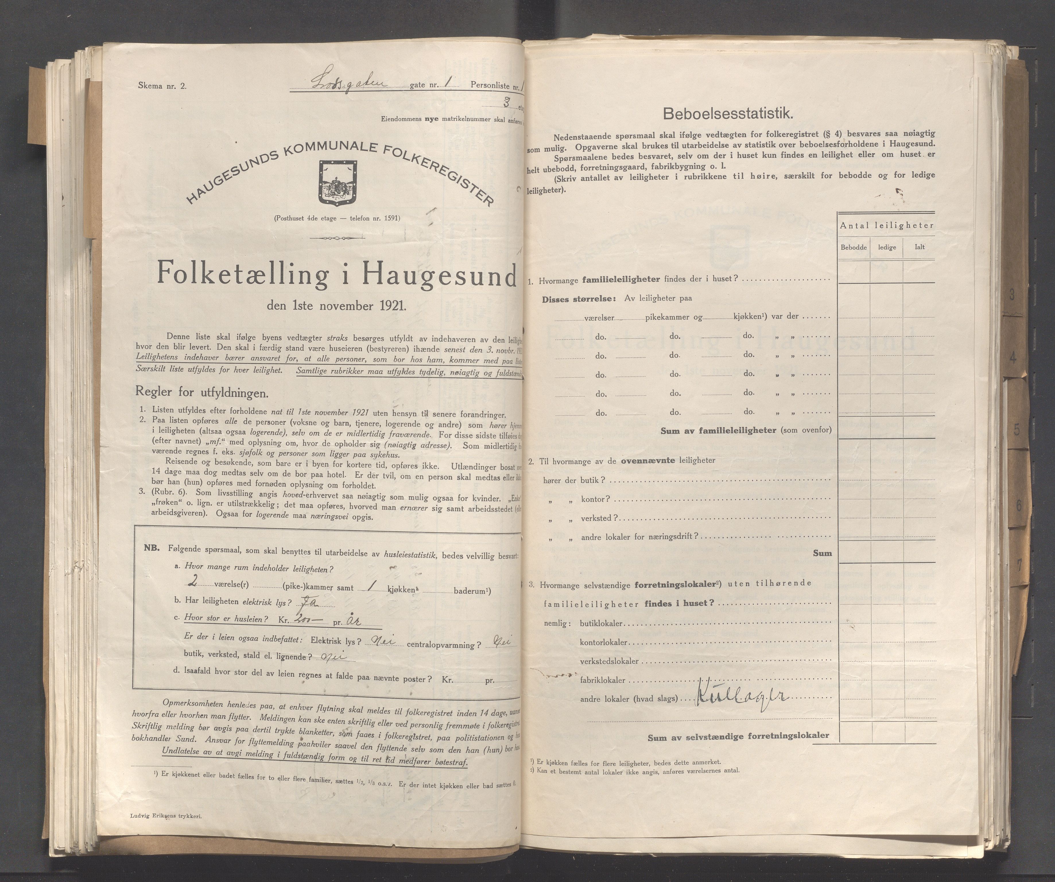 IKAR, Local census 1.11.1921 for Haugesund, 1921, p. 6371