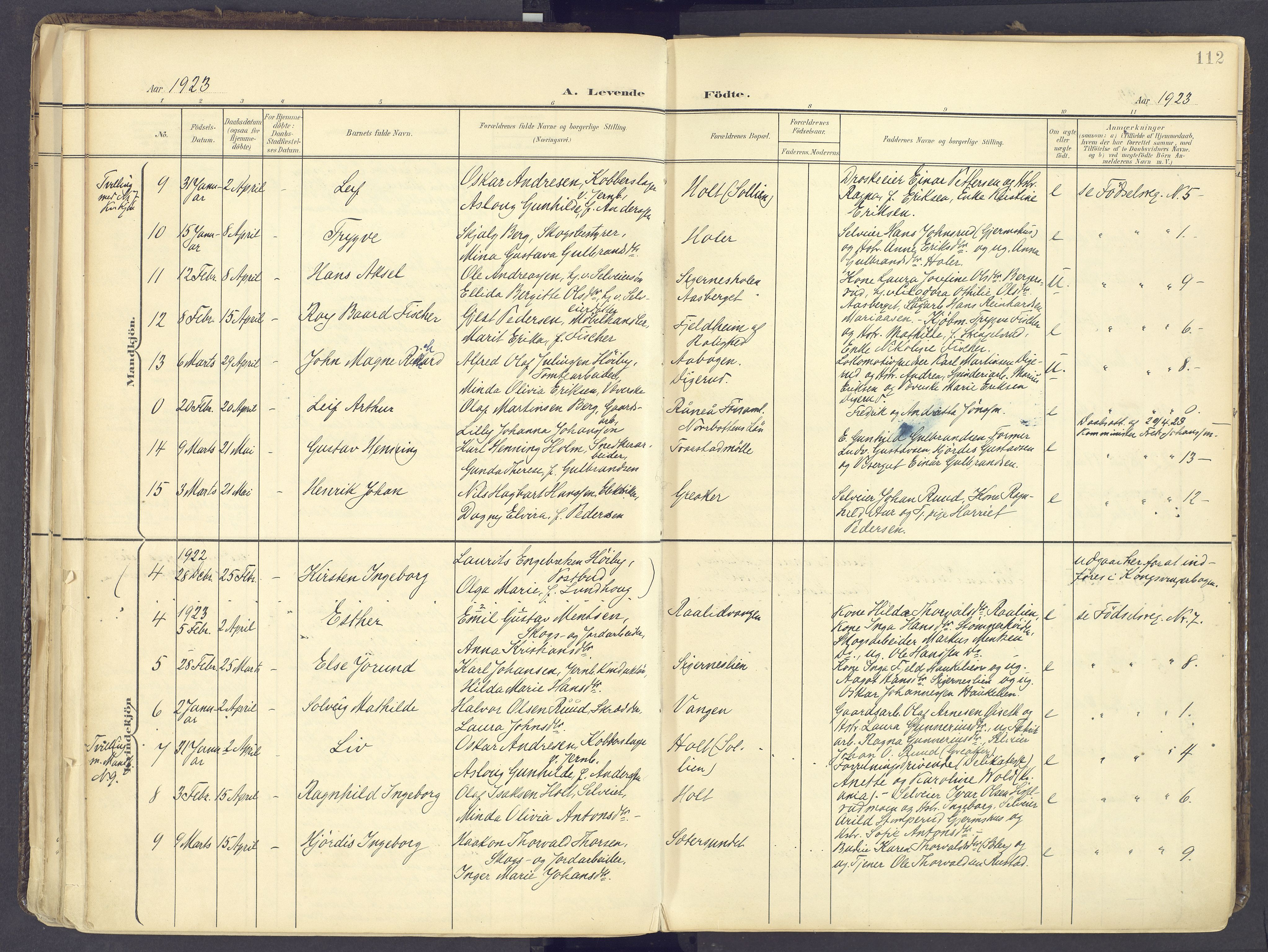 Vinger prestekontor, AV/SAH-PREST-024/H/Ha/Haa/L0017: Parish register (official) no. 17, 1901-1927, p. 112