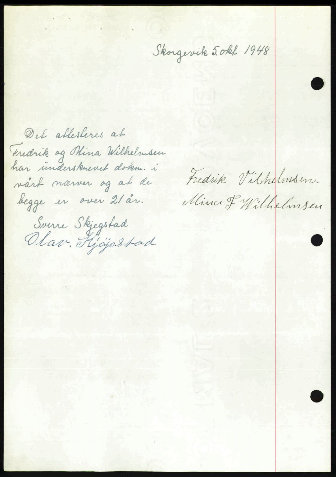 Romsdal sorenskriveri, AV/SAT-A-4149/1/2/2C: Mortgage book no. A27, 1948-1948, Diary no: : 2643/1948