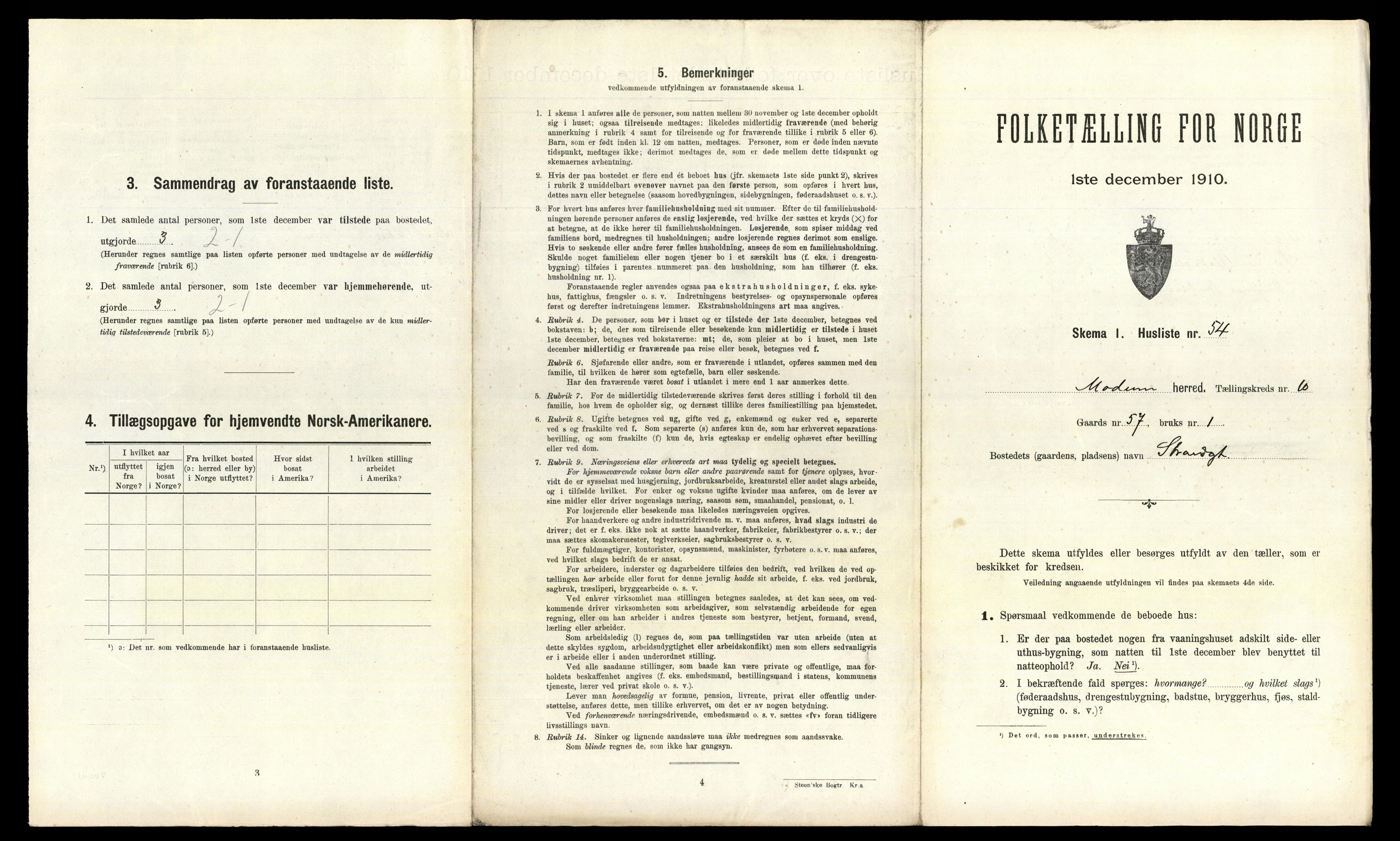 RA, 1910 census for Modum, 1910, p. 1992