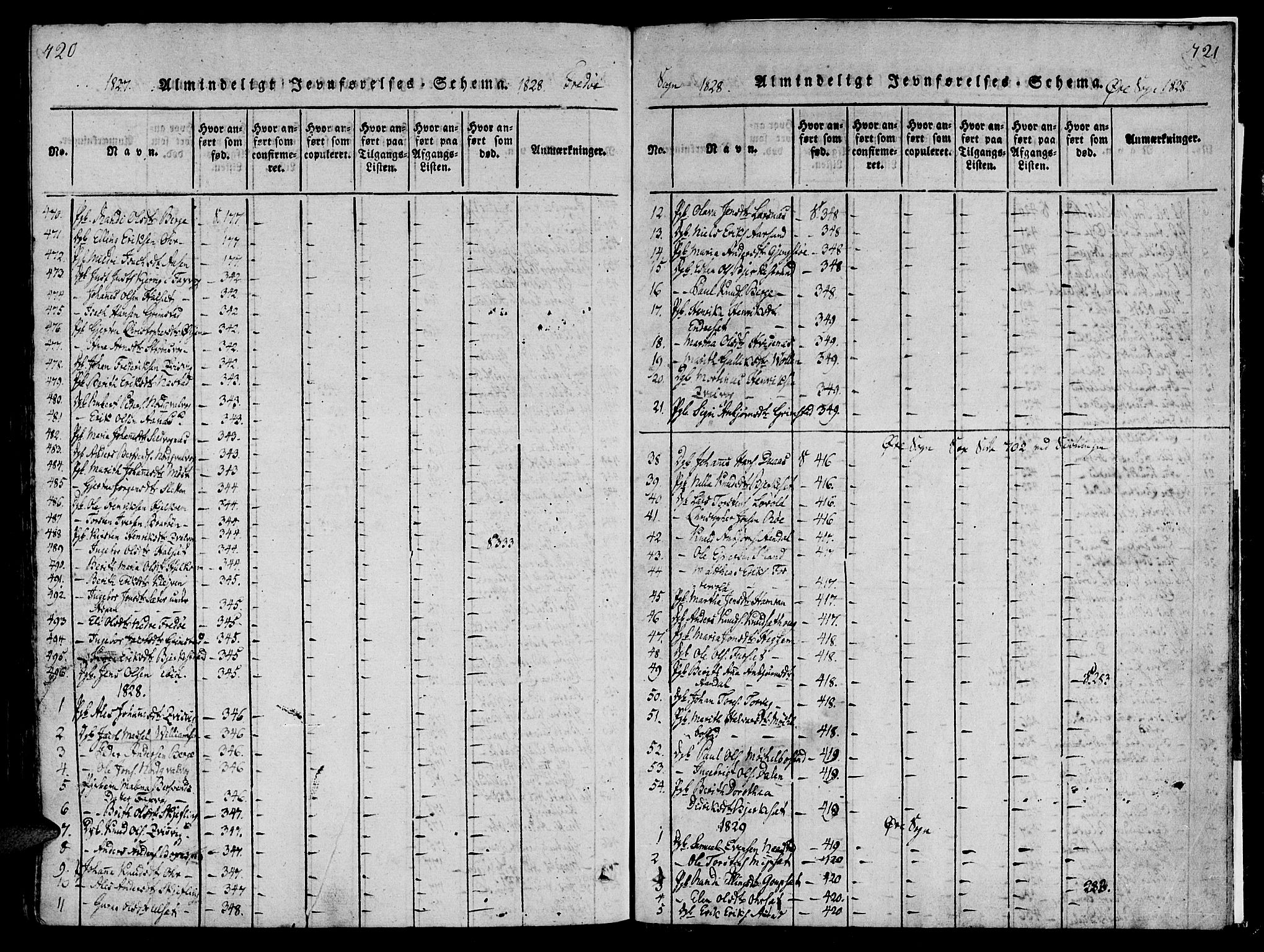 Ministerialprotokoller, klokkerbøker og fødselsregistre - Møre og Romsdal, AV/SAT-A-1454/586/L0982: Parish register (official) no. 586A08, 1819-1829, p. 720-721