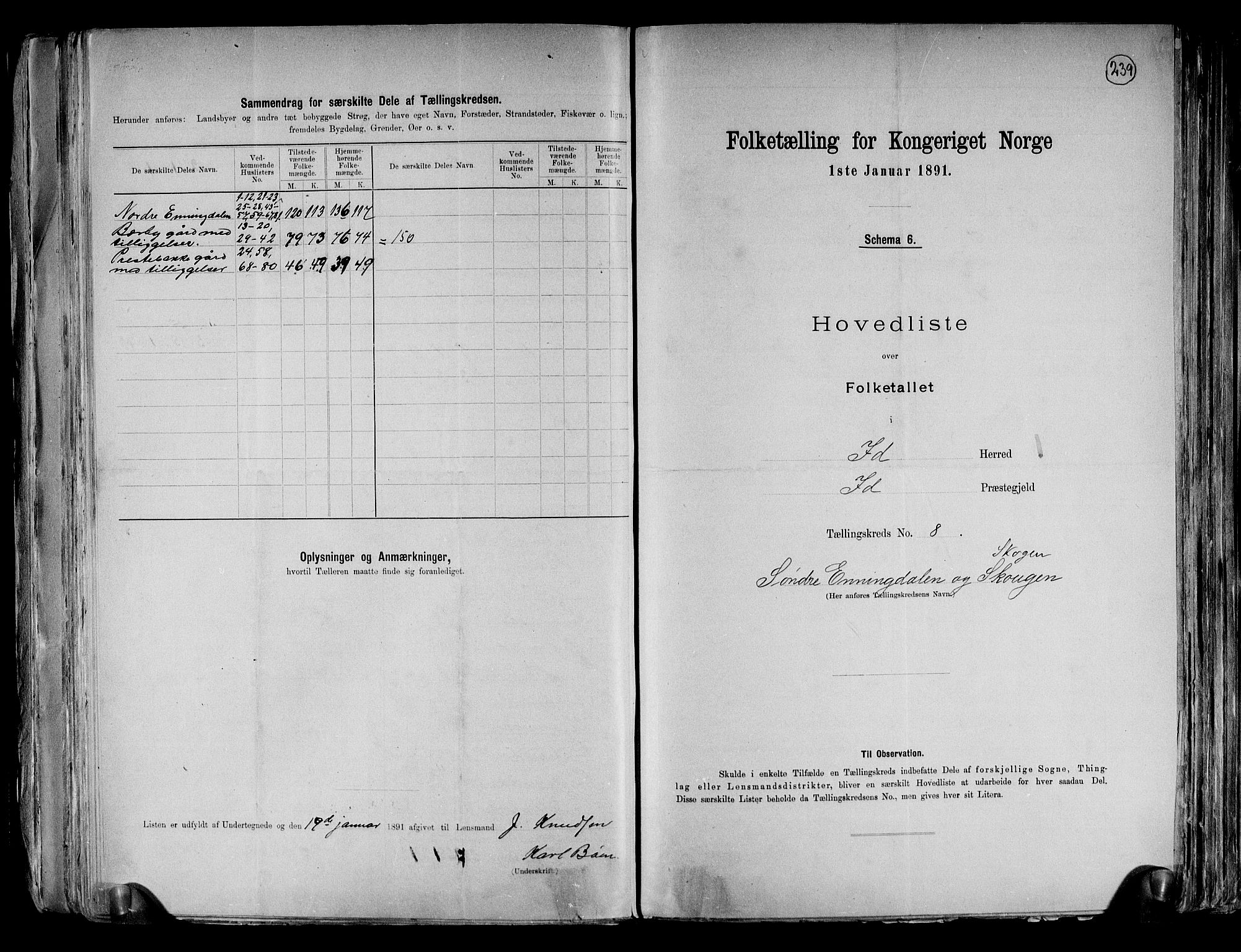 RA, 1891 census for 0117 Idd, 1891, p. 20