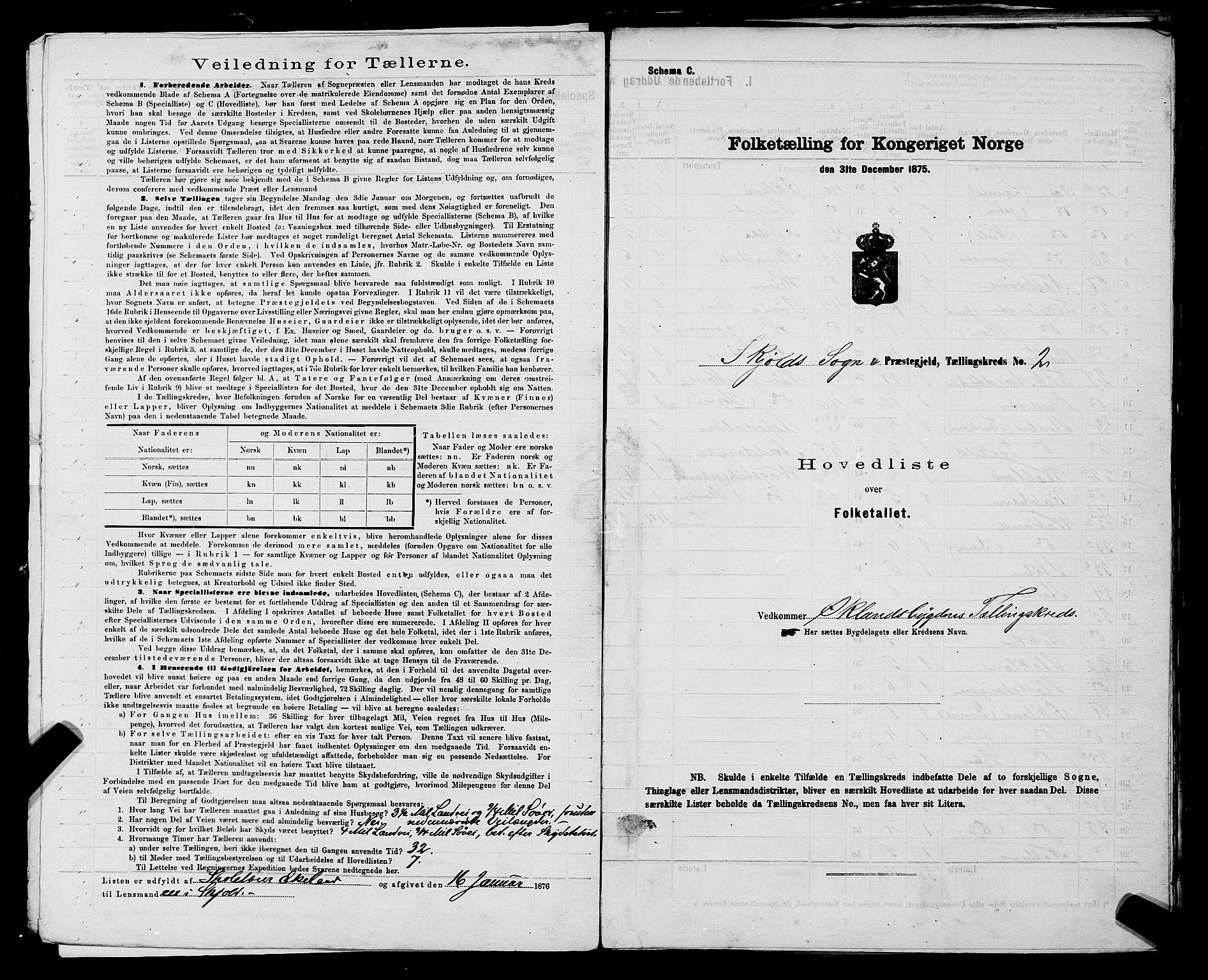 SAST, 1875 census for 1154P Skjold, 1875, p. 6