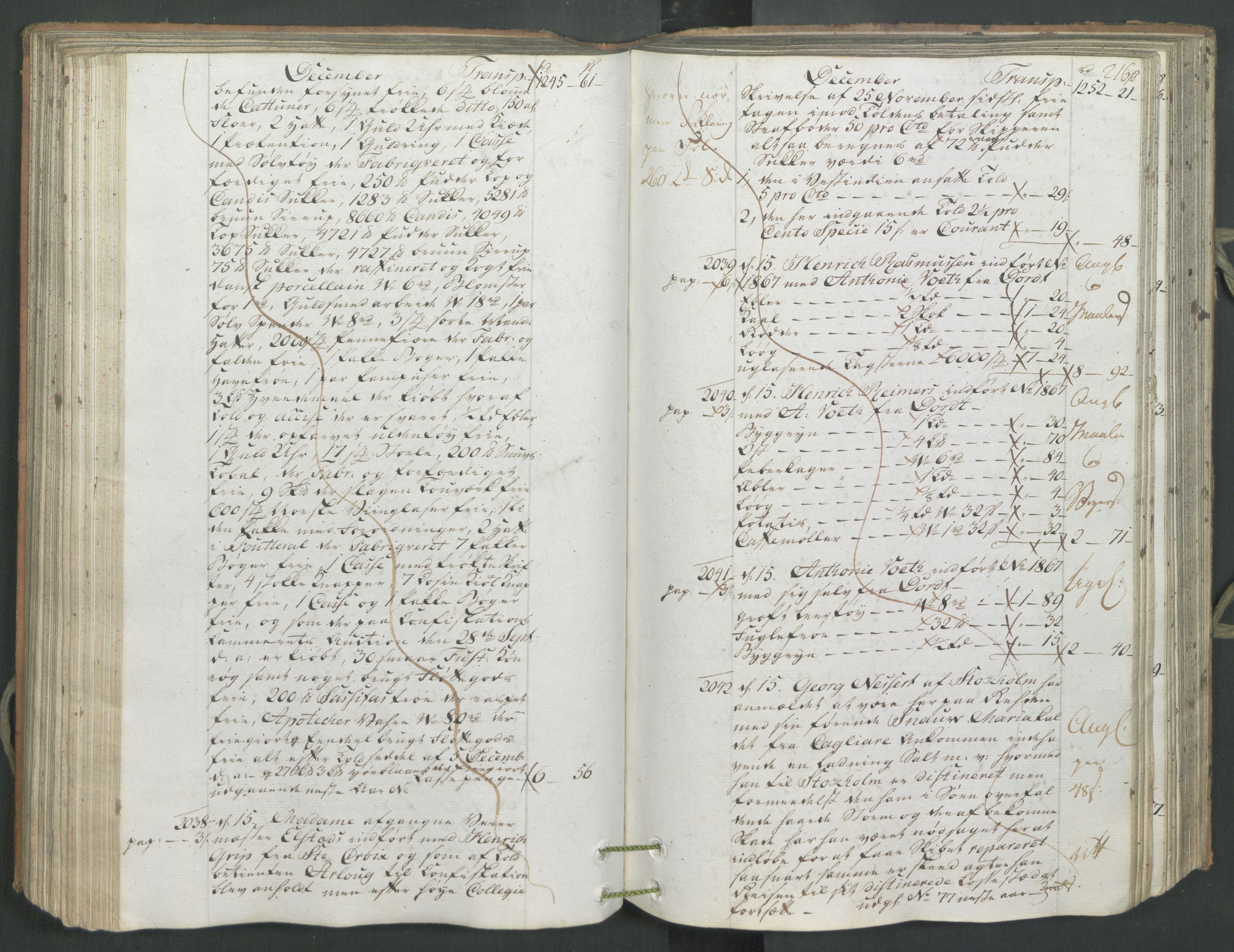 Generaltollkammeret, tollregnskaper, AV/RA-EA-5490/R26/L0222/0001: Tollregnskaper Bergen A / Inngående hovedtollbok, 1786, p. 215b-216a