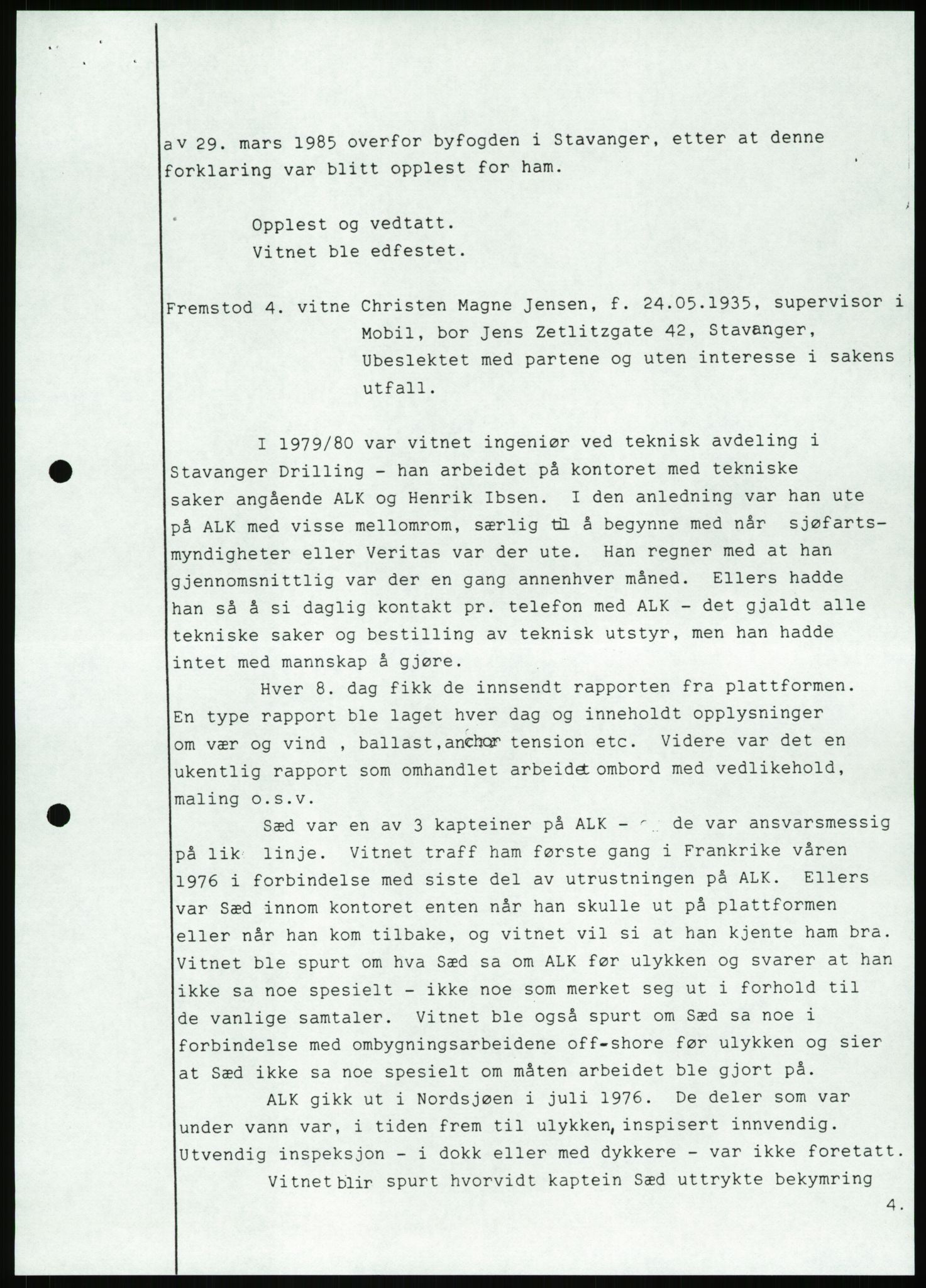 Pa 1503 - Stavanger Drilling AS, AV/SAST-A-101906/Da/L0001: Alexander L. Kielland - Begrensningssak Stavanger byrett, 1986, p. 53