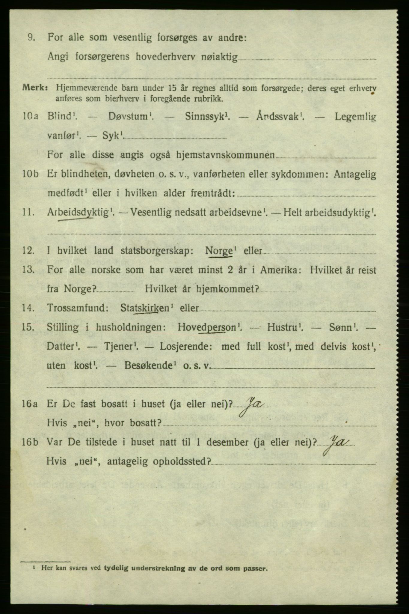 SAO, 1920 census for Fredrikshald, 1920, p. 18552