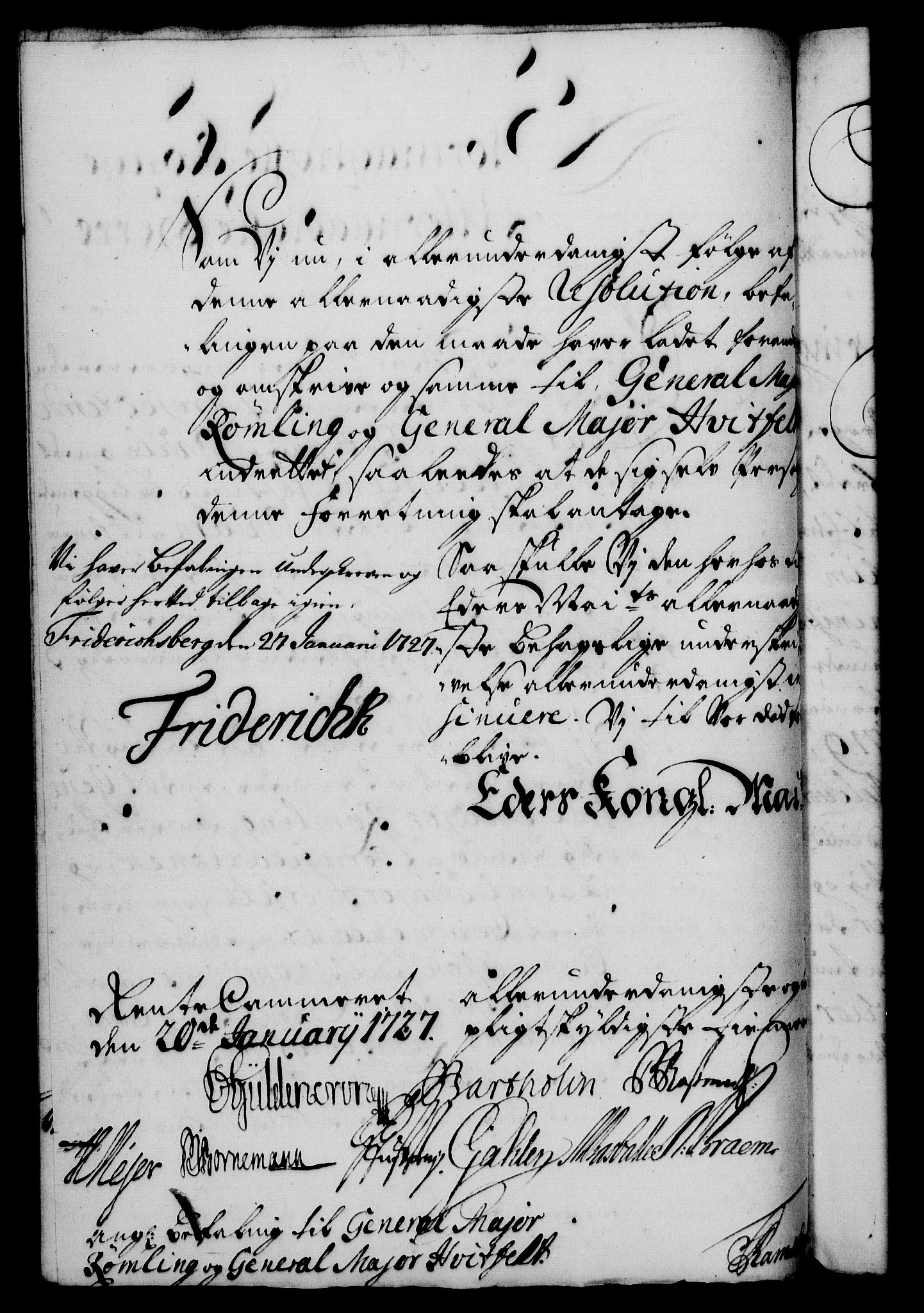 Rentekammeret, Kammerkanselliet, RA/EA-3111/G/Gf/Gfa/L0010: Norsk relasjons- og resolusjonsprotokoll (merket RK 52.10), 1727, p. 92
