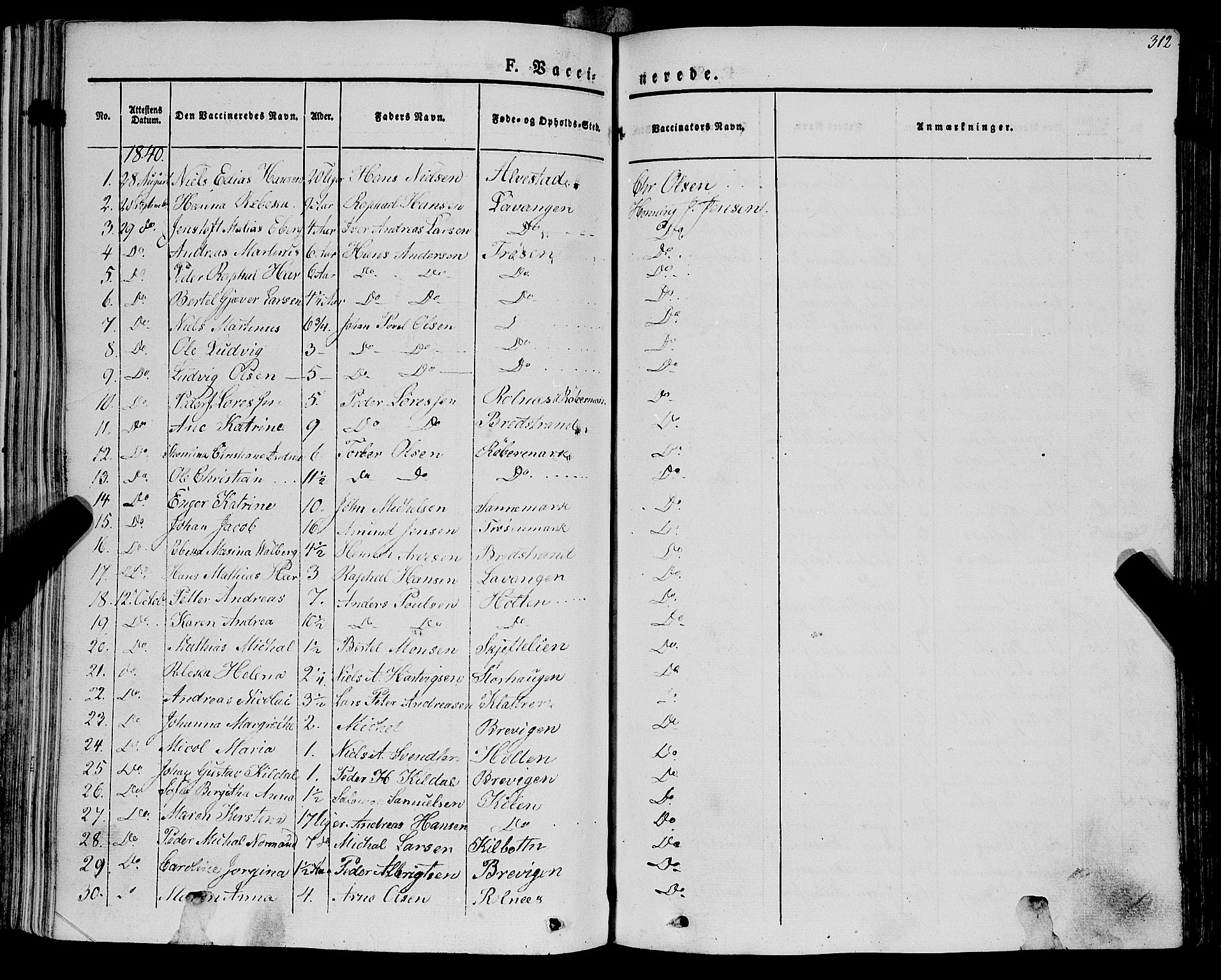 Trondenes sokneprestkontor, SATØ/S-1319/H/Ha/L0009kirke: Parish register (official) no. 9, 1841-1852, p. 312