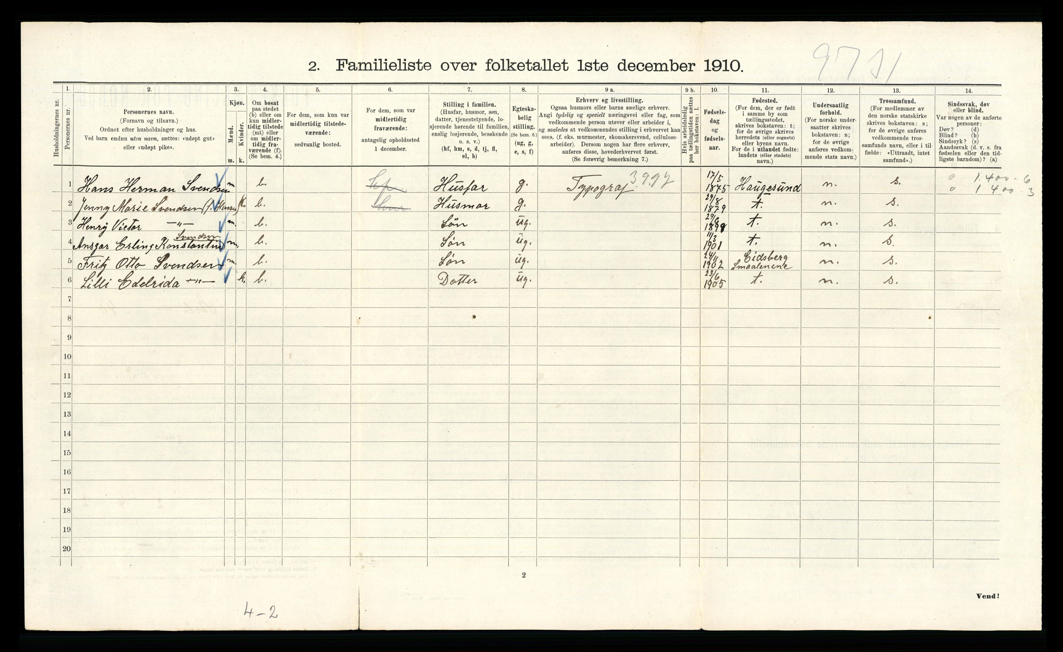 RA, 1910 census for Kristiania, 1910, p. 102320