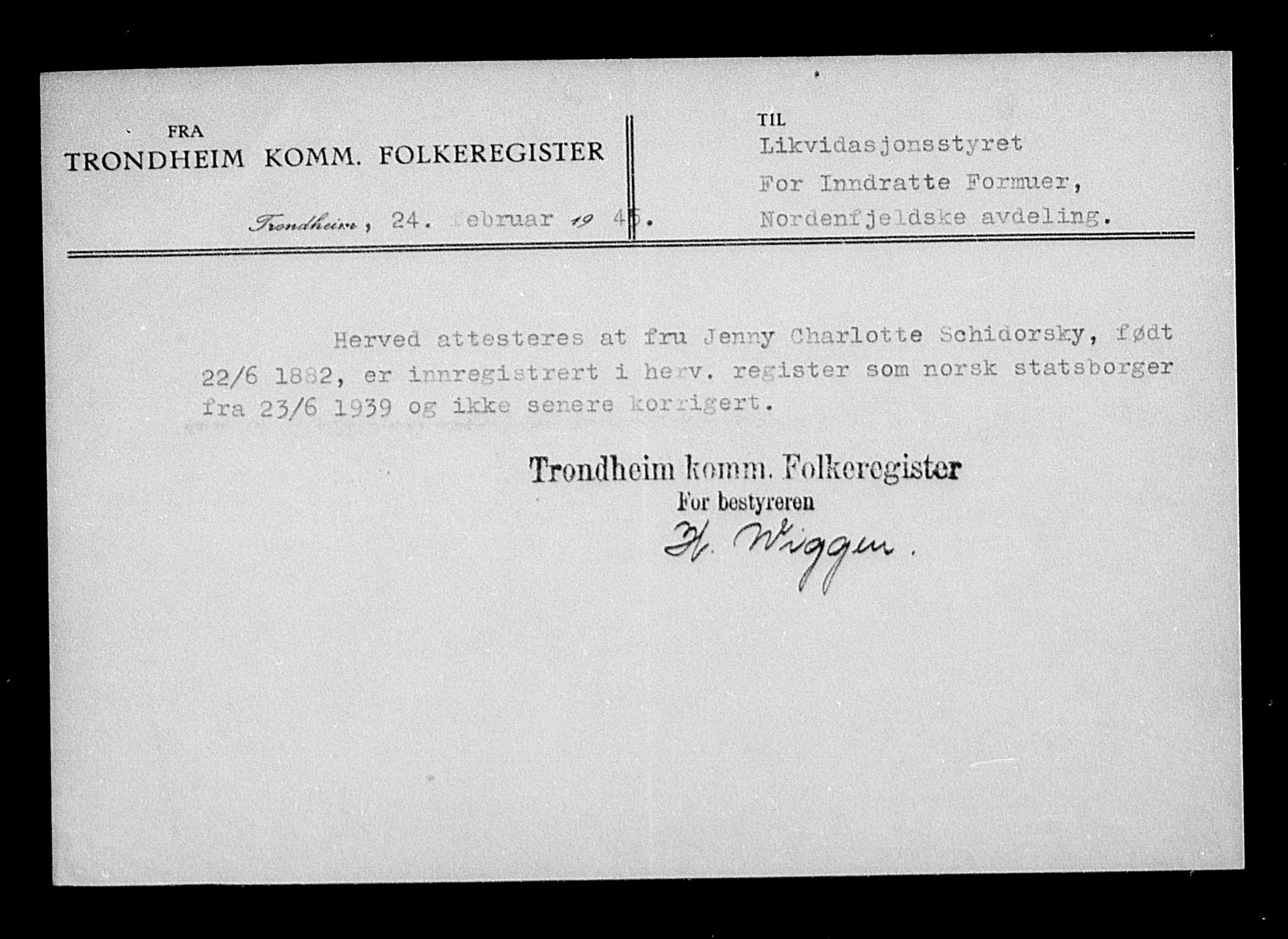 Justisdepartementet, Tilbakeføringskontoret for inndratte formuer, AV/RA-S-1564/H/Hc/Hca/L0908: --, 1945-1947, p. 106