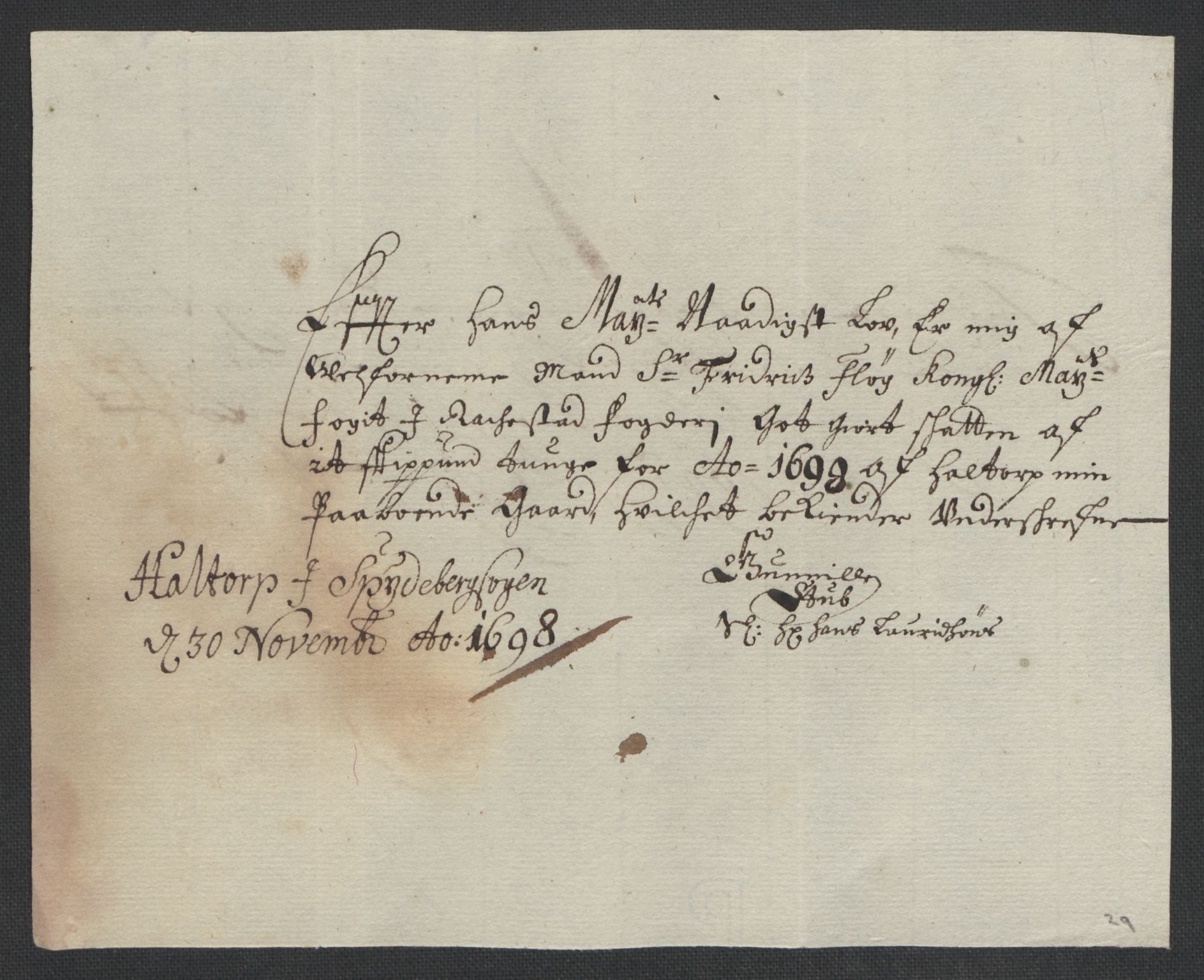 Rentekammeret inntil 1814, Reviderte regnskaper, Fogderegnskap, AV/RA-EA-4092/R07/L0289: Fogderegnskap Rakkestad, Heggen og Frøland, 1699, p. 423