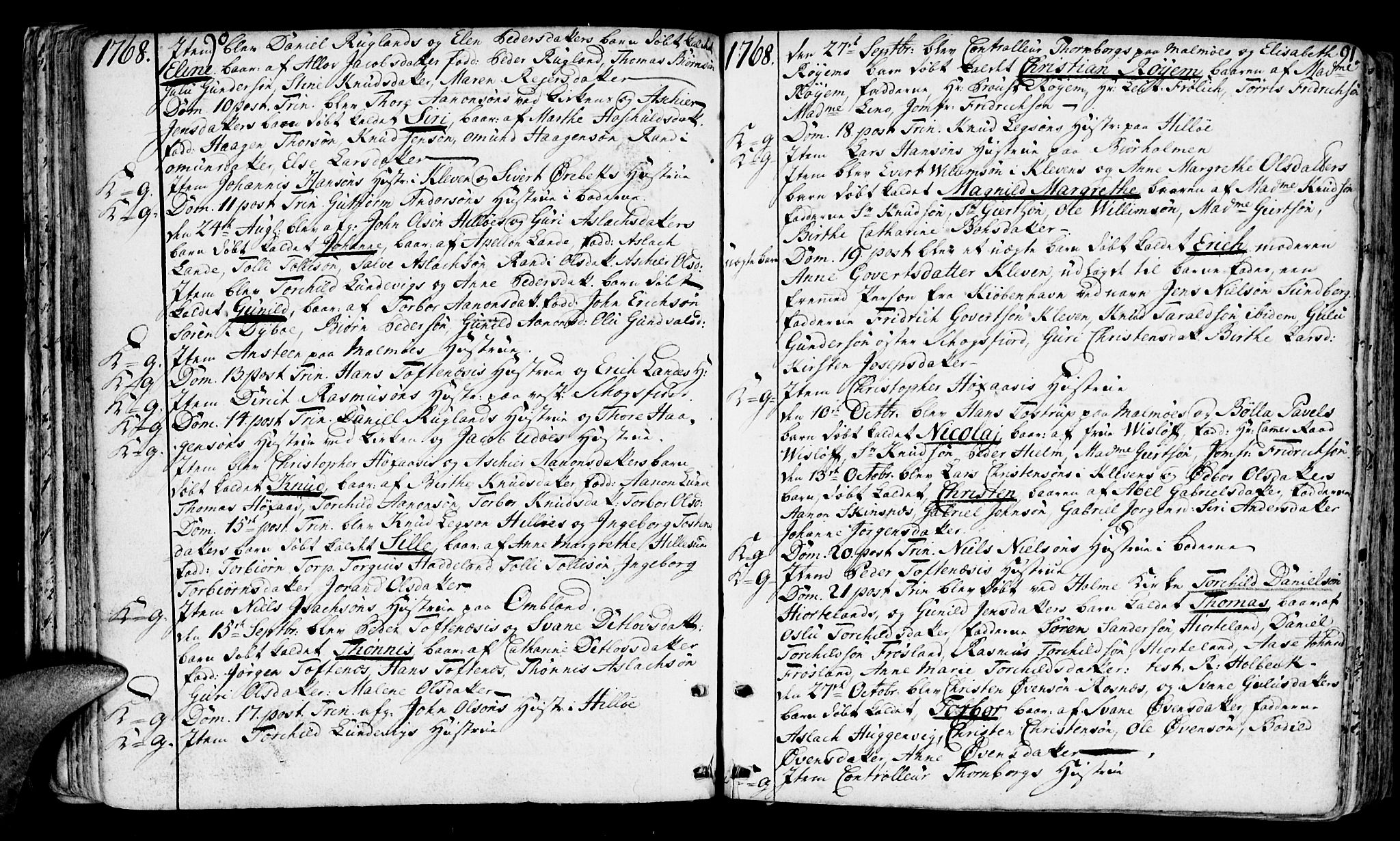 Mandal sokneprestkontor, AV/SAK-1111-0030/F/Fa/Faa/L0003: Parish register (official) no. A 3, 1748-1794, p. 90-91