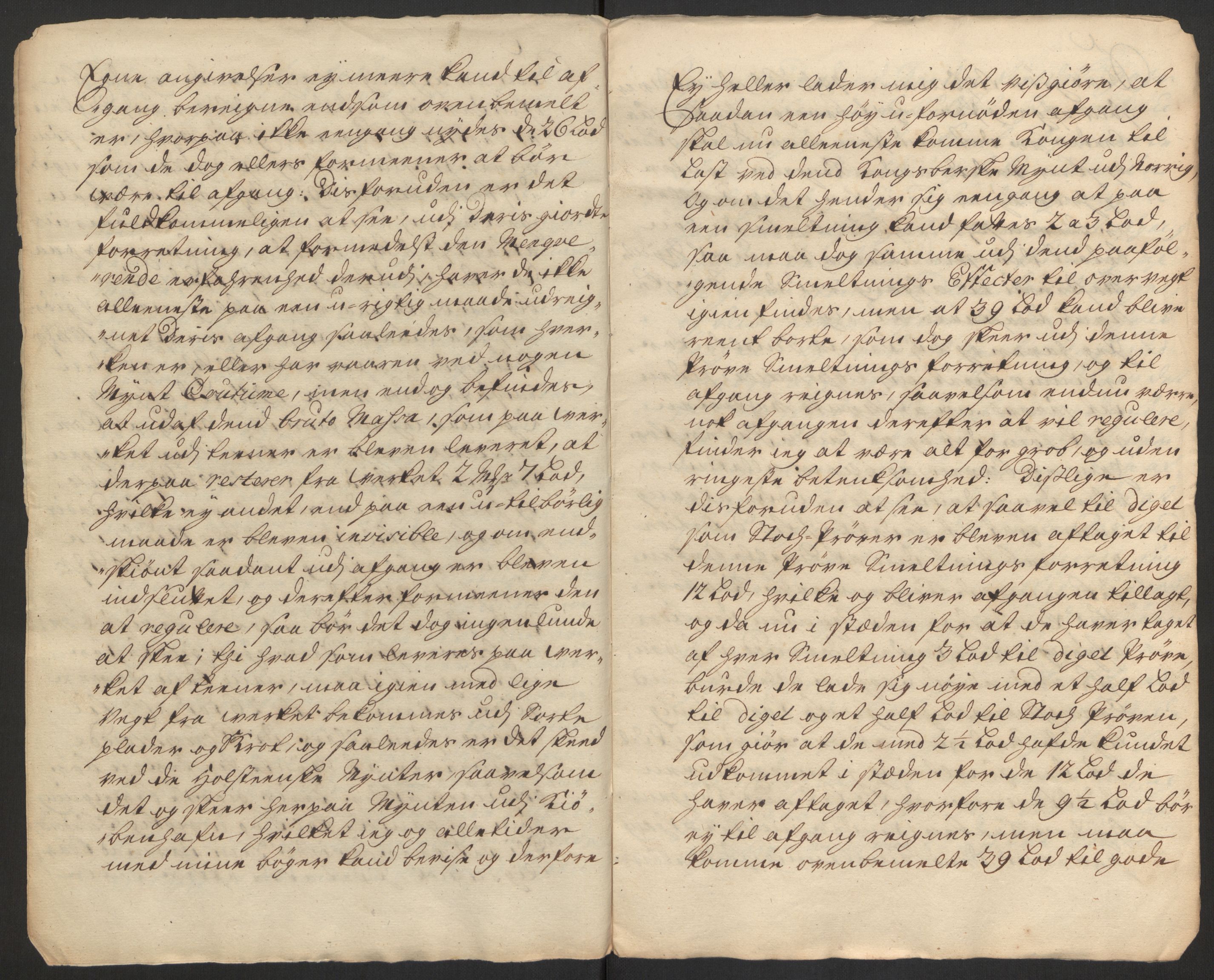 Rentekammeret inntil 1814, Realistisk ordnet avdeling, AV/RA-EA-4070/Oa/L0014: [Y17]: Forskjellige dokumenter om Kongsbergs mynt, 1723-1765, p. 36