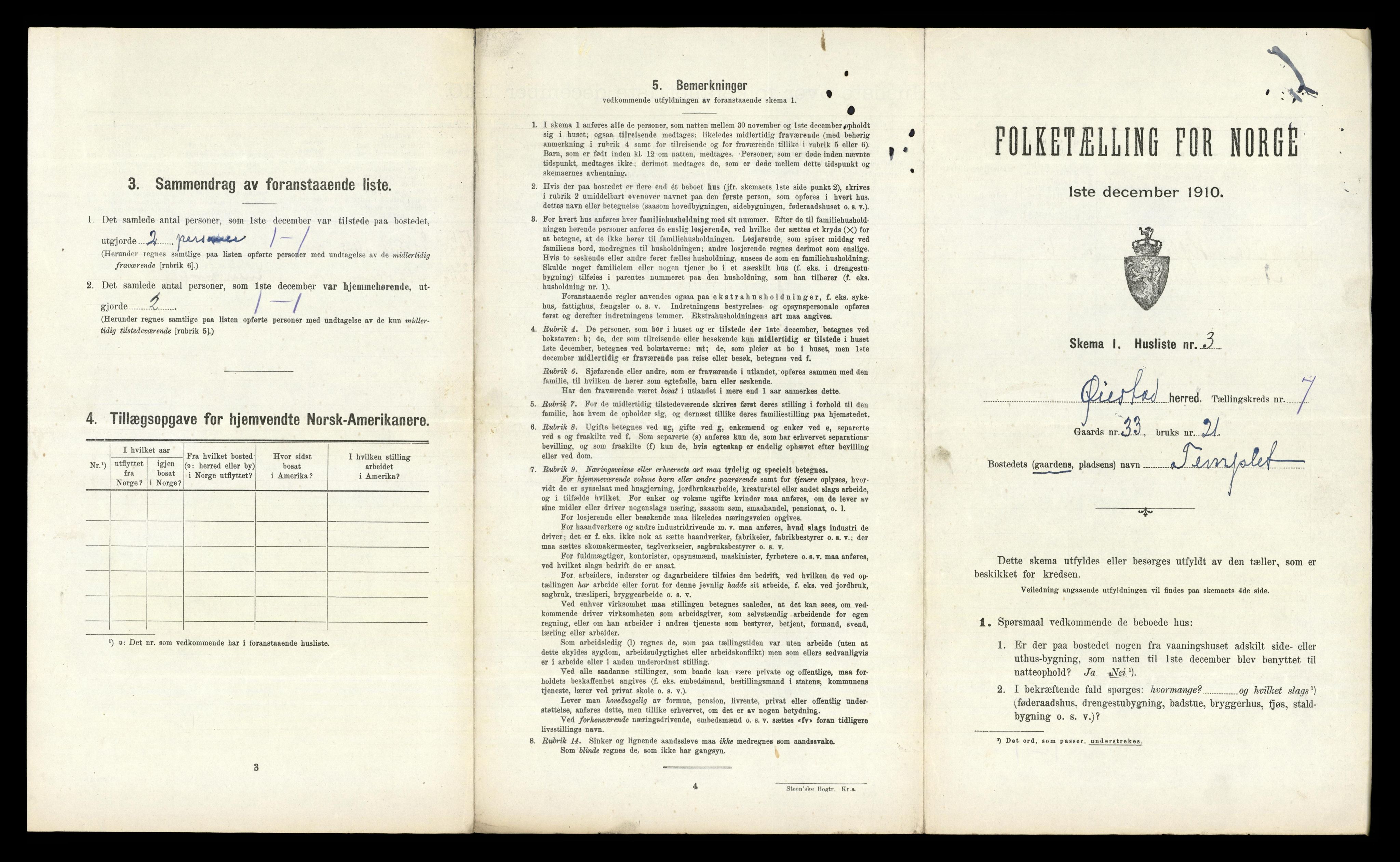 RA, 1910 census for Øyestad, 1910, p. 822