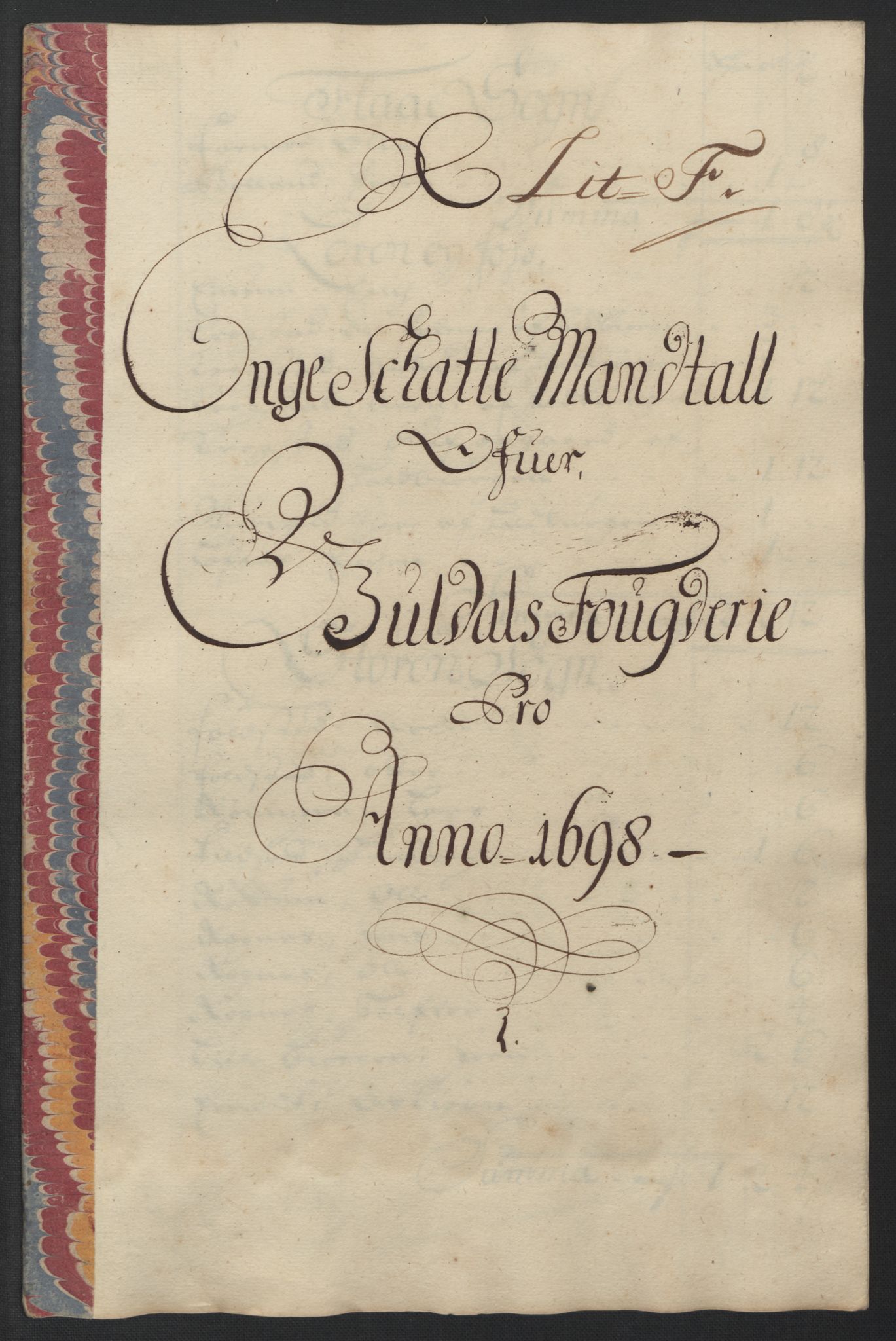 Rentekammeret inntil 1814, Reviderte regnskaper, Fogderegnskap, RA/EA-4092/R60/L3948: Fogderegnskap Orkdal og Gauldal, 1698, p. 345