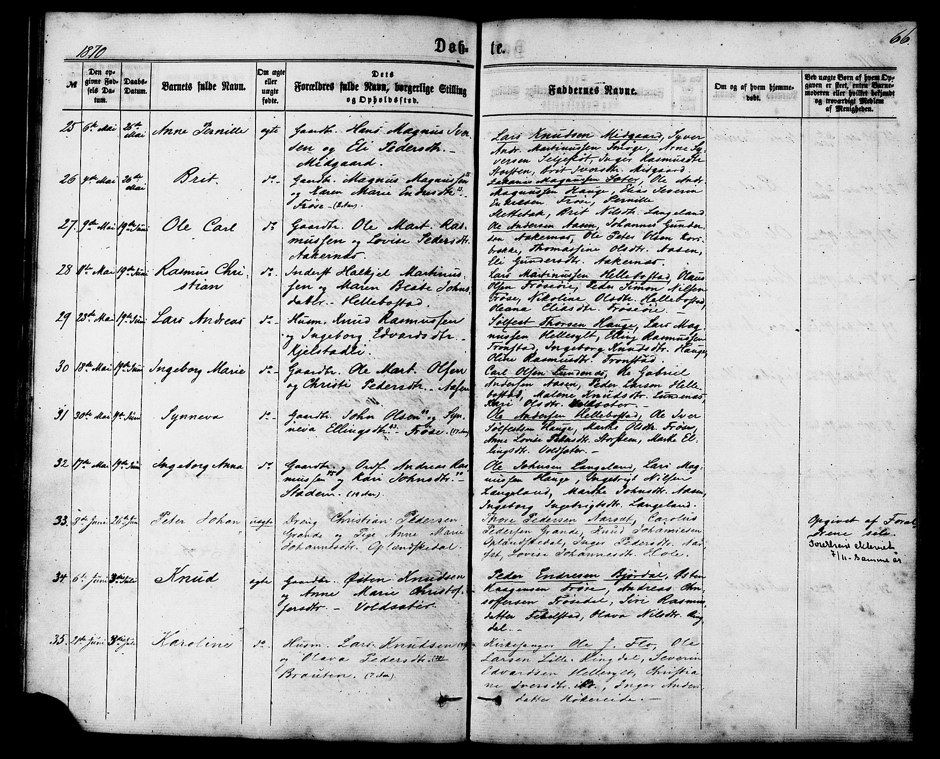 Ministerialprotokoller, klokkerbøker og fødselsregistre - Møre og Romsdal, AV/SAT-A-1454/517/L0226: Parish register (official) no. 517A06, 1862-1881, p. 66