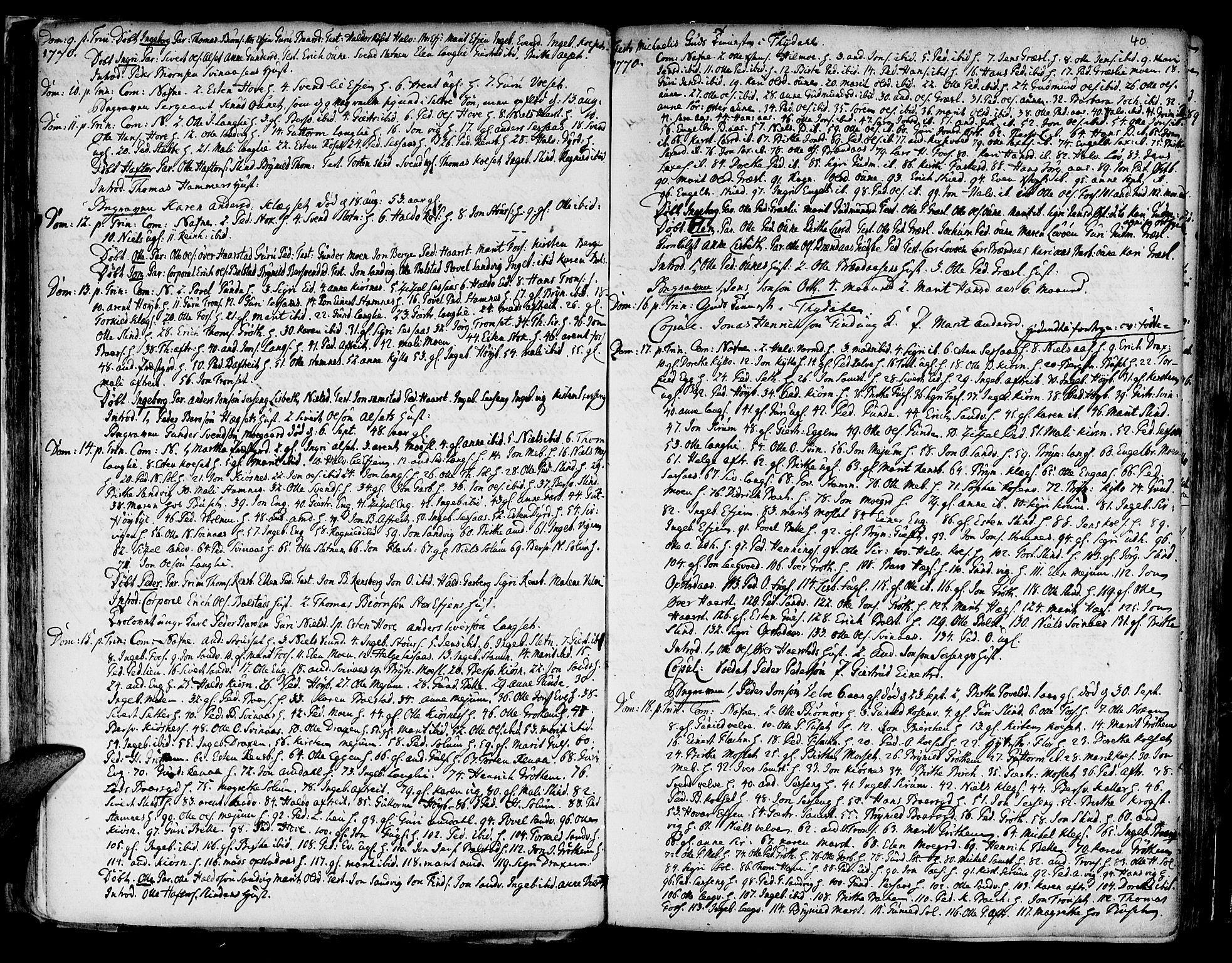 Ministerialprotokoller, klokkerbøker og fødselsregistre - Sør-Trøndelag, AV/SAT-A-1456/695/L1138: Parish register (official) no. 695A02 /1, 1757-1801, p. 40
