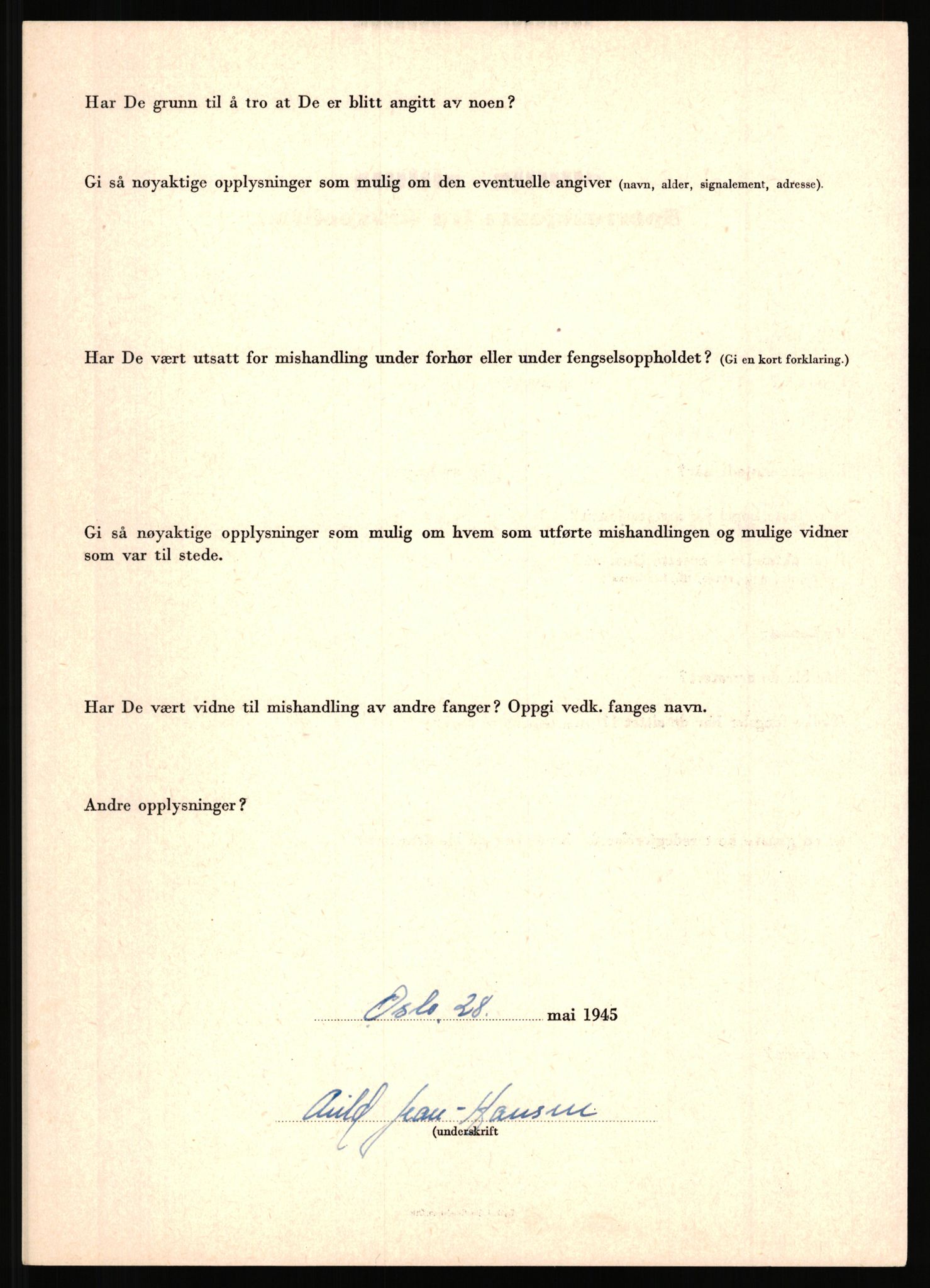 Rikspolitisjefen, AV/RA-S-1560/L/L0006: Hansen, Adolf Boye - Hemstad, Gunnar, 1940-1945, p. 19