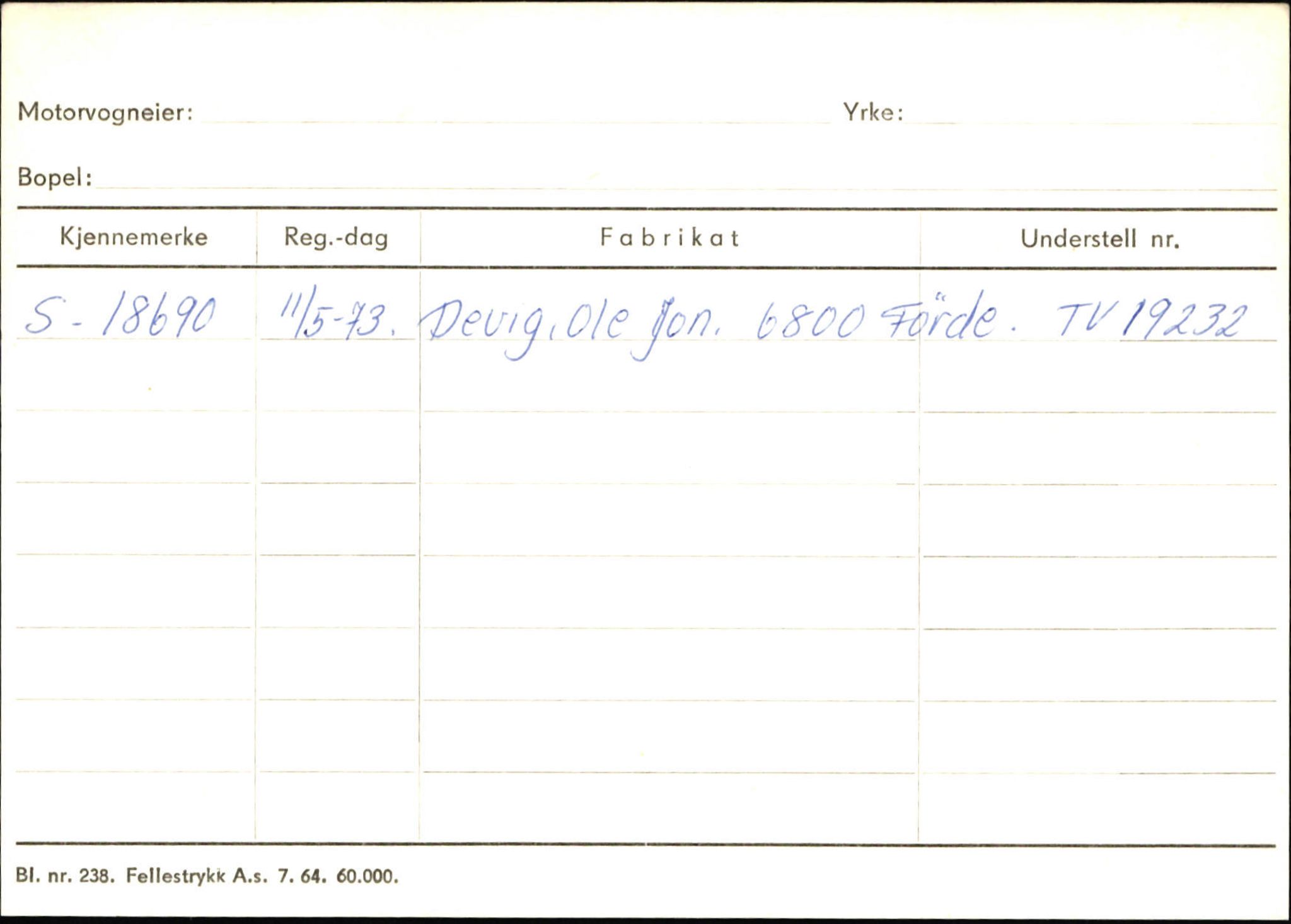 Statens vegvesen, Sogn og Fjordane vegkontor, AV/SAB-A-5301/4/F/L0132: Eigarregister Askvoll A-Å. Balestrand A-Å, 1945-1975, p. 456