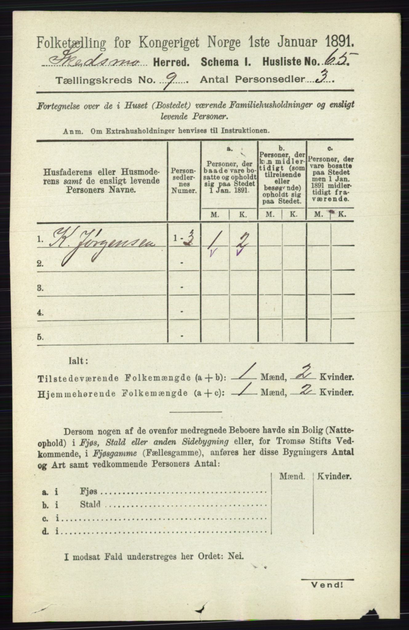 RA, 1891 census for 0231 Skedsmo, 1891, p. 5089