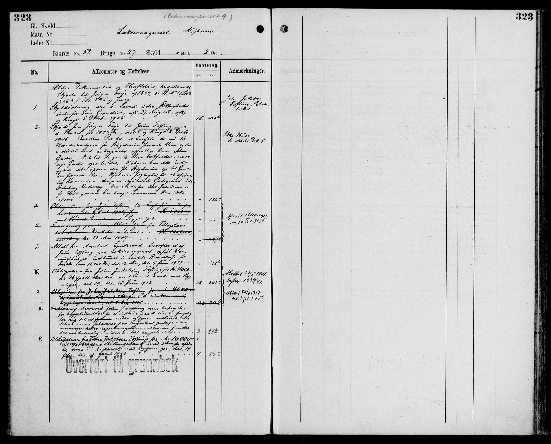 Midhordland sorenskriveri, AV/SAB-A-3001/1/G/Ga/Gab/L0110: Mortgage register no. II.A.b.110, p. 323