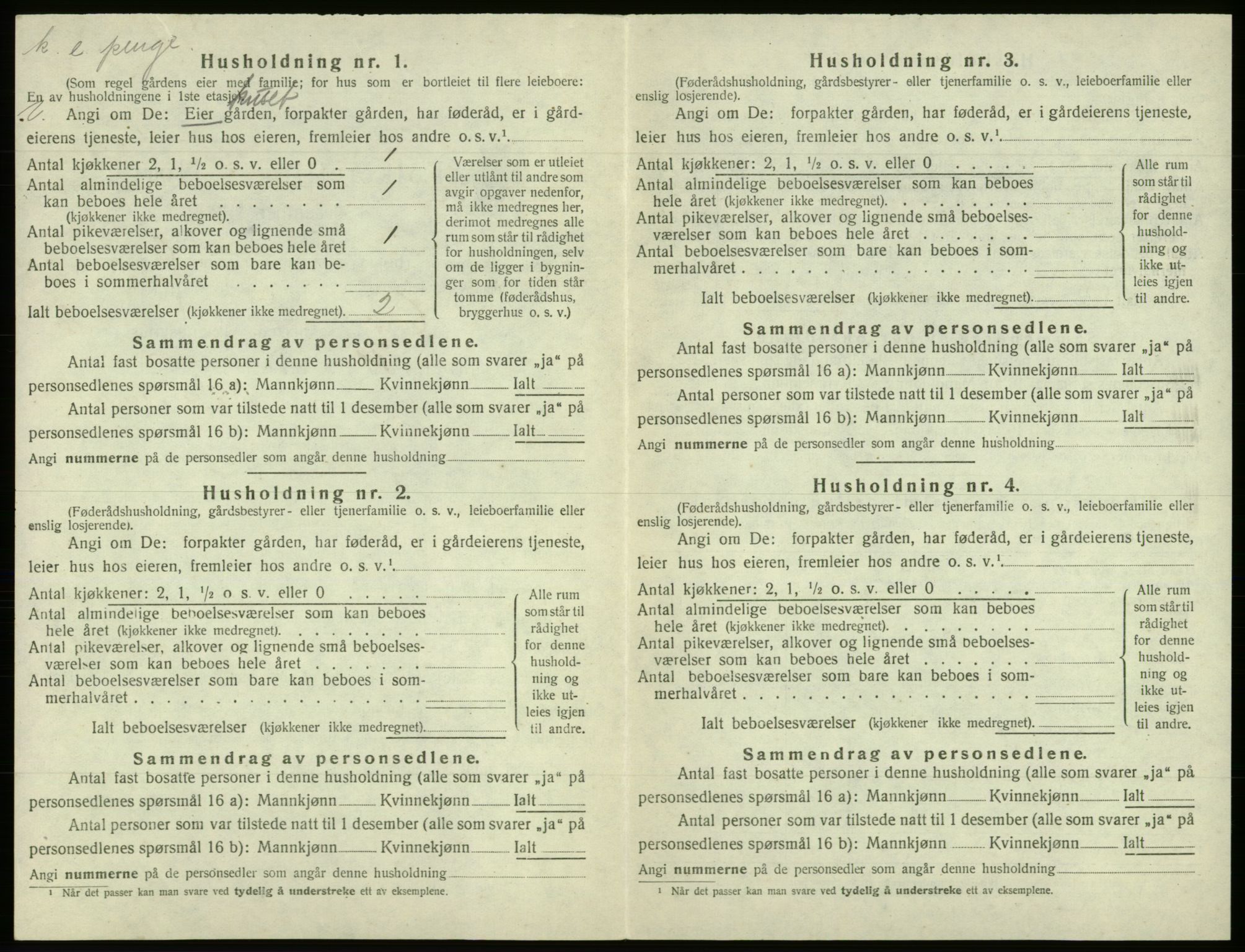 SAB, 1920 census for Os, 1920, p. 1088