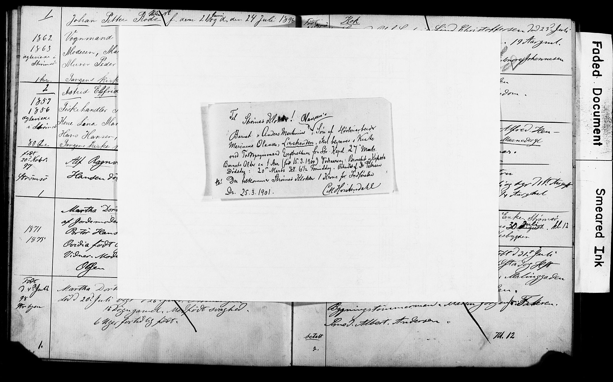 Strømsø kirkebøker, AV/SAKO-A-246/Y/Ya/L0005: Parish register draft no. I 5, 1897-1903