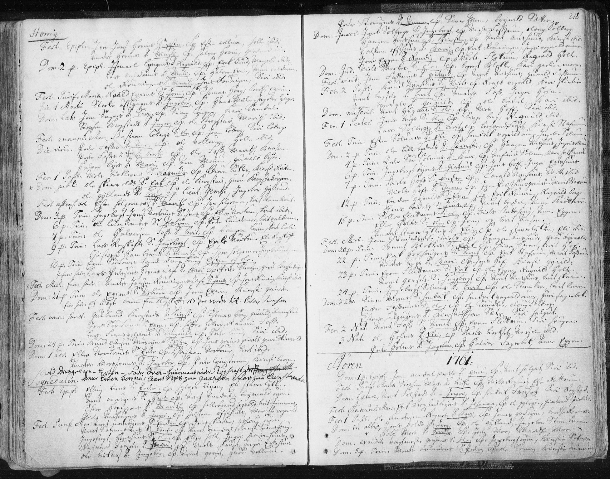 Ministerialprotokoller, klokkerbøker og fødselsregistre - Sør-Trøndelag, SAT/A-1456/687/L0991: Parish register (official) no. 687A02, 1747-1790, p. 218