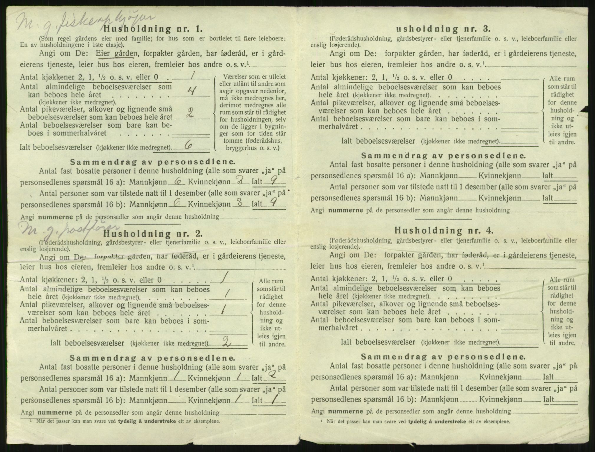 SAST, 1920 census for Torvastad, 1920, p. 1065