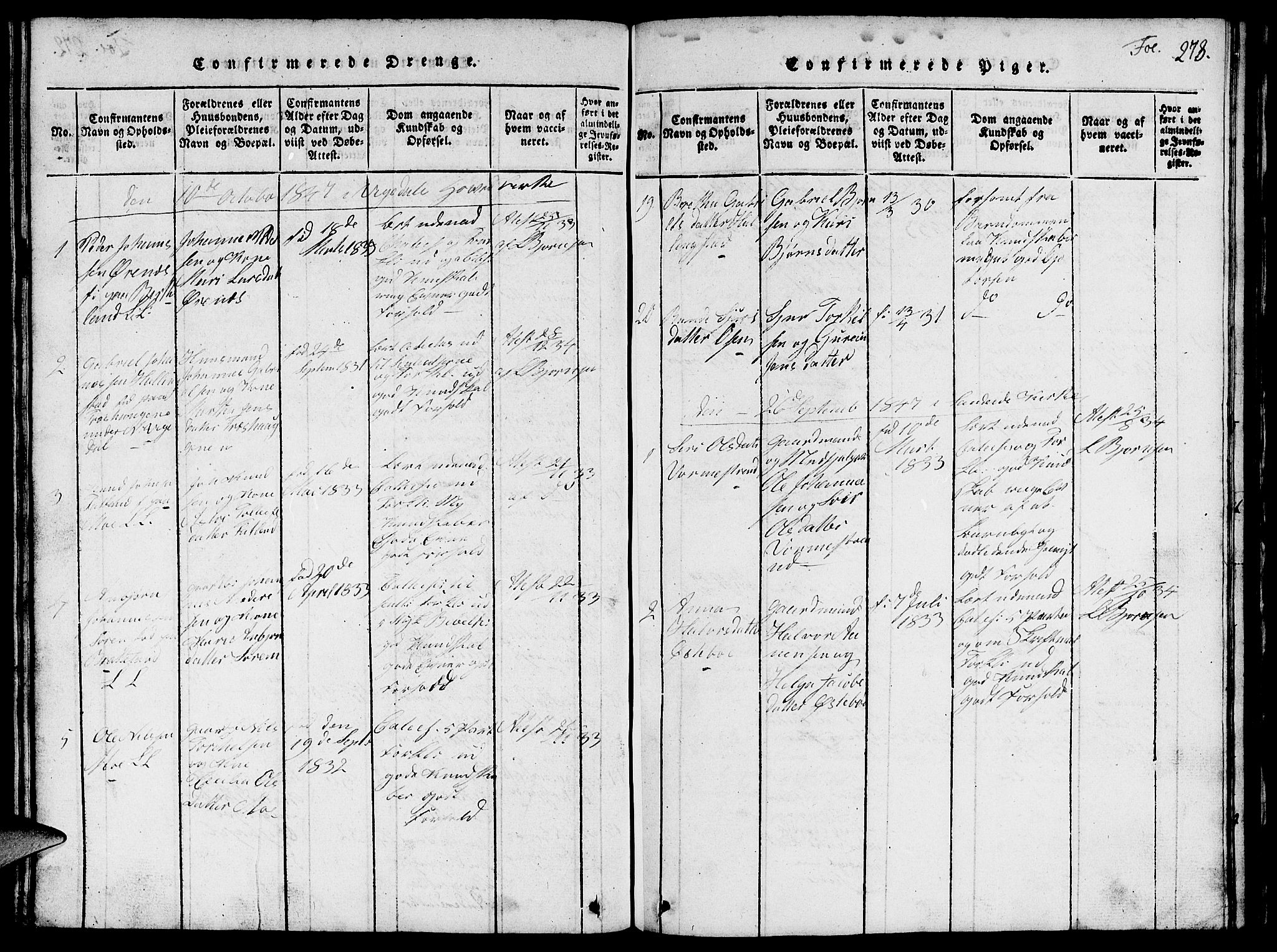 Vikedal sokneprestkontor, AV/SAST-A-101840/01/V: Parish register (copy) no. B 1, 1816-1853, p. 273