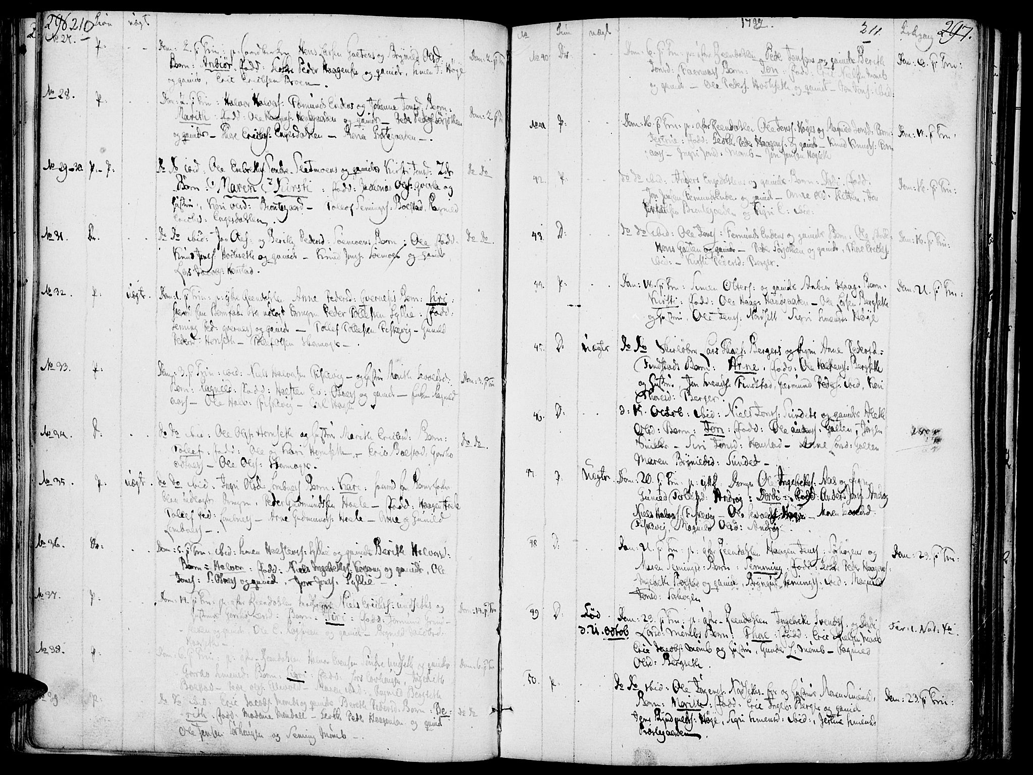 Rendalen prestekontor, SAH/PREST-054/H/Ha/Haa/L0002: Parish register (official) no. 2, 1788-1814, p. 210-211