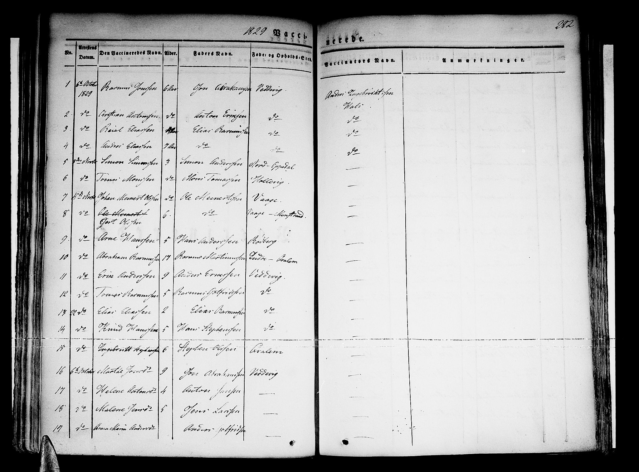 Selje sokneprestembete, SAB/A-99938/H/Ha/Haa/Haaa: Parish register (official) no. A 9, 1829-1844, p. 282