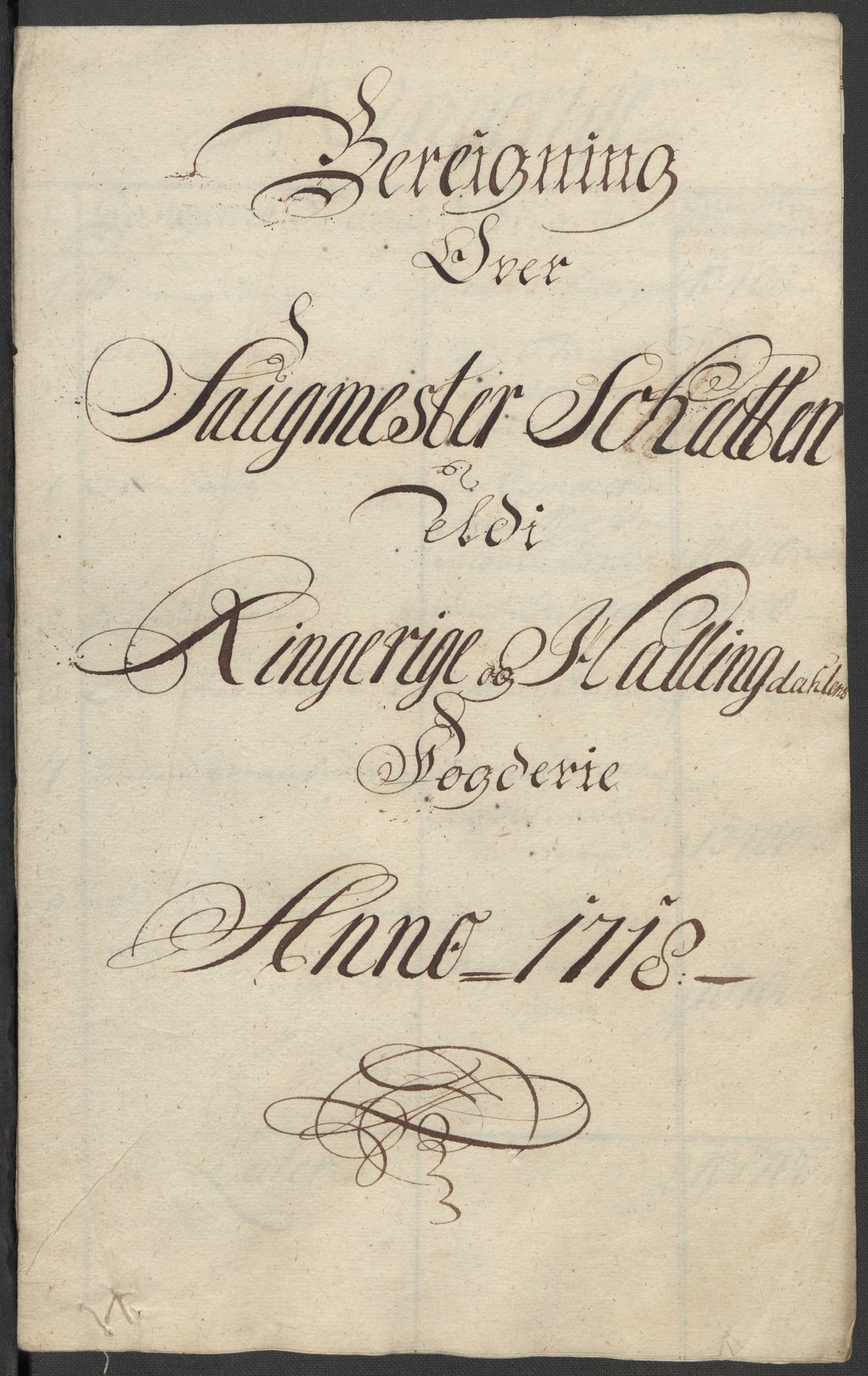 Rentekammeret inntil 1814, Reviderte regnskaper, Fogderegnskap, RA/EA-4092/R23/L1476: Fogderegnskap Ringerike og Hallingdal, 1718, p. 37